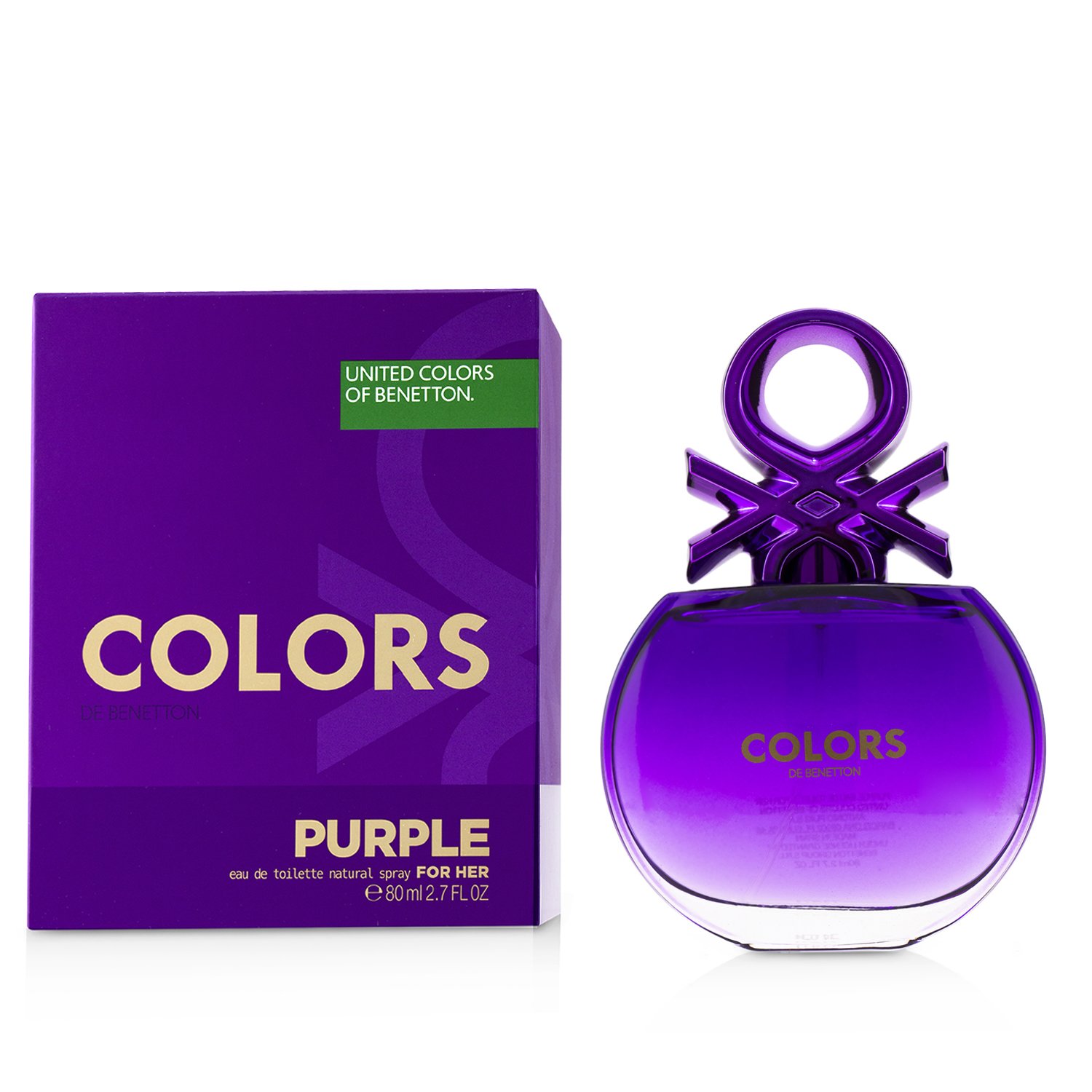 Benetton Colors Purple Eau De Toilette Spray 80ml/2.7oz