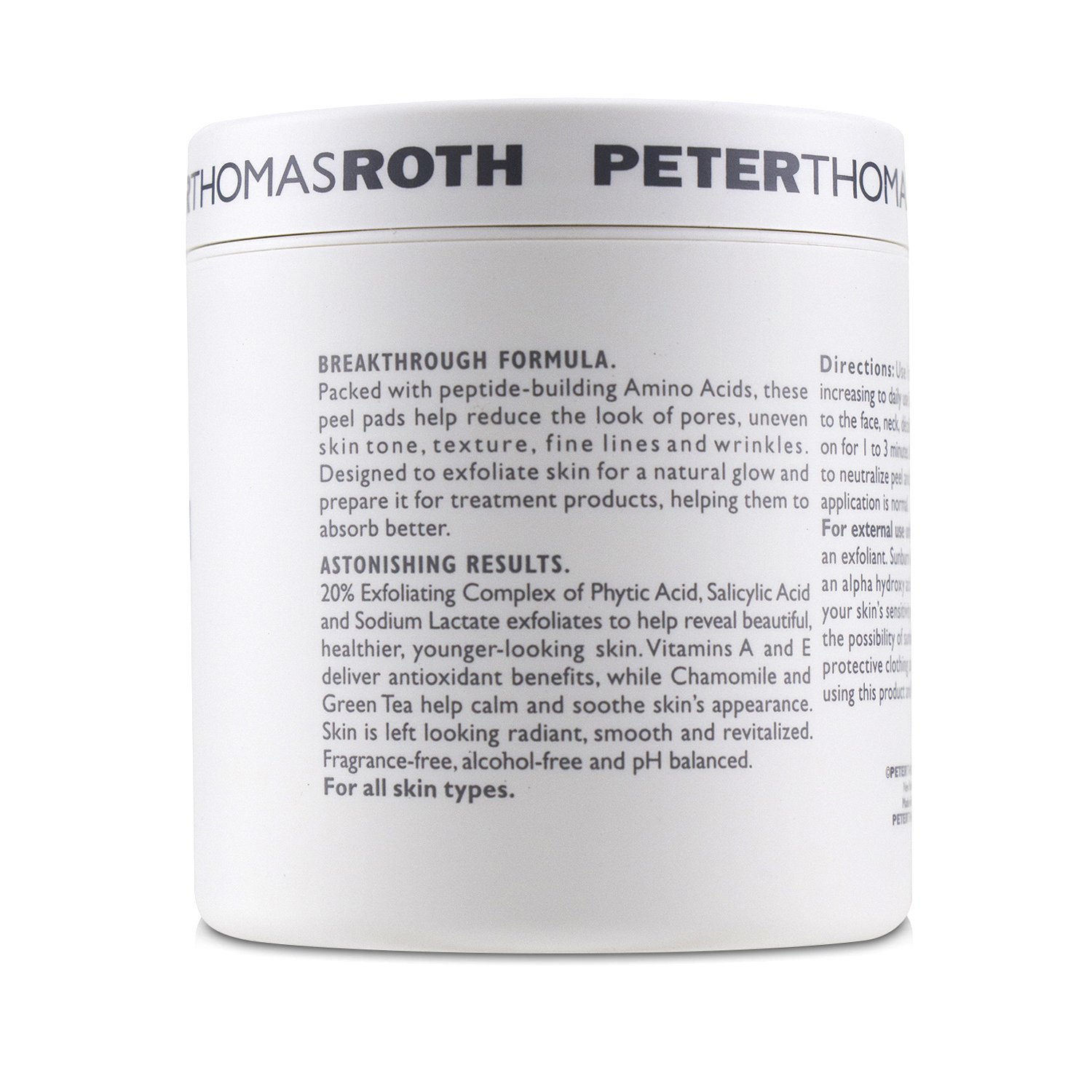 Peter Thomas Roth Peptide 21 Amino Acid Exfoliating Peel Pads 60pads