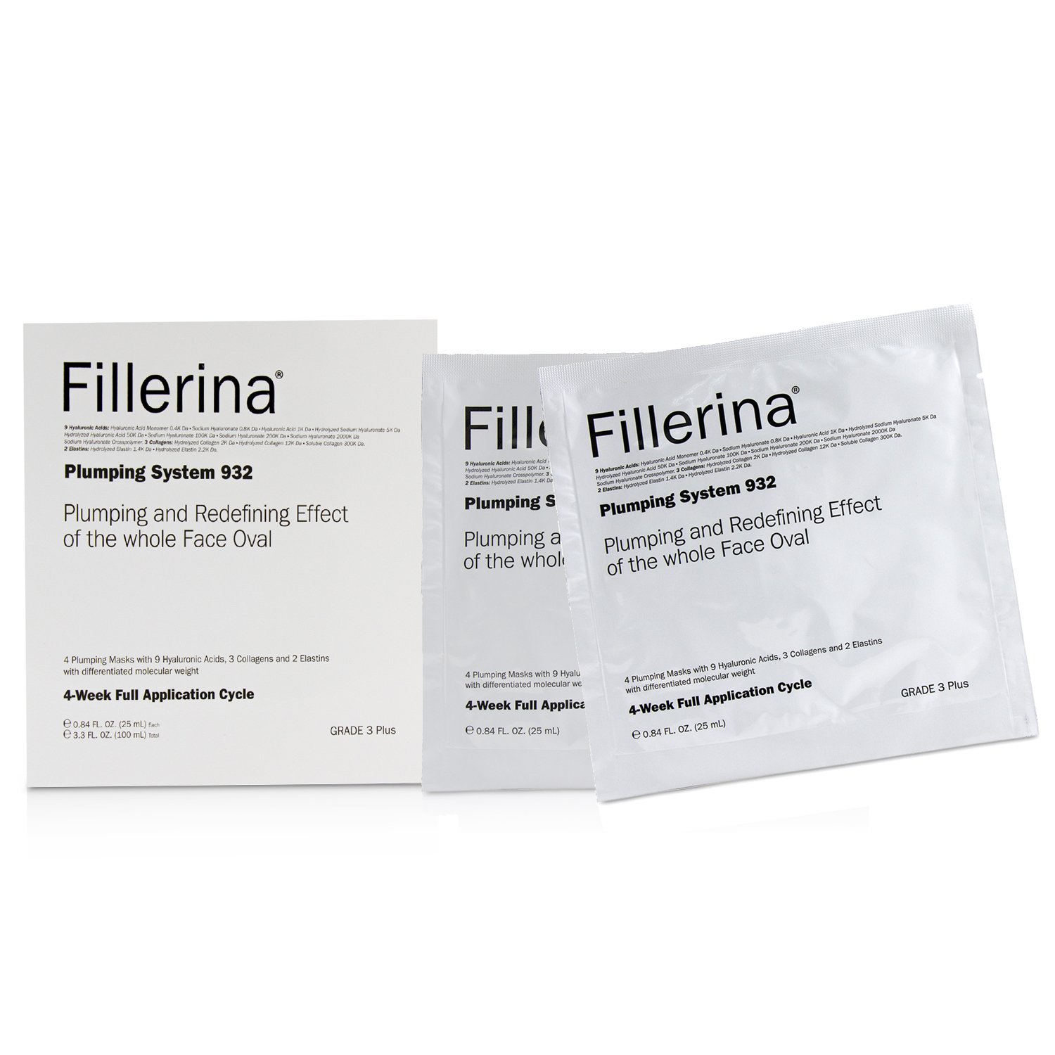 Fillerina Fillerina 932 Plumping System - Grade 3 Plus 4x25ml/0.84oz