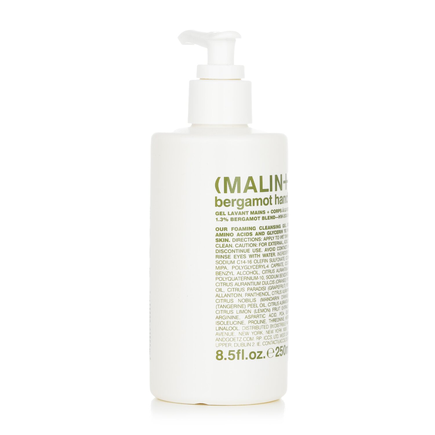 MALIN+GOETZ غسول لليدين والجسم Bargamot 250ml/8.5oz