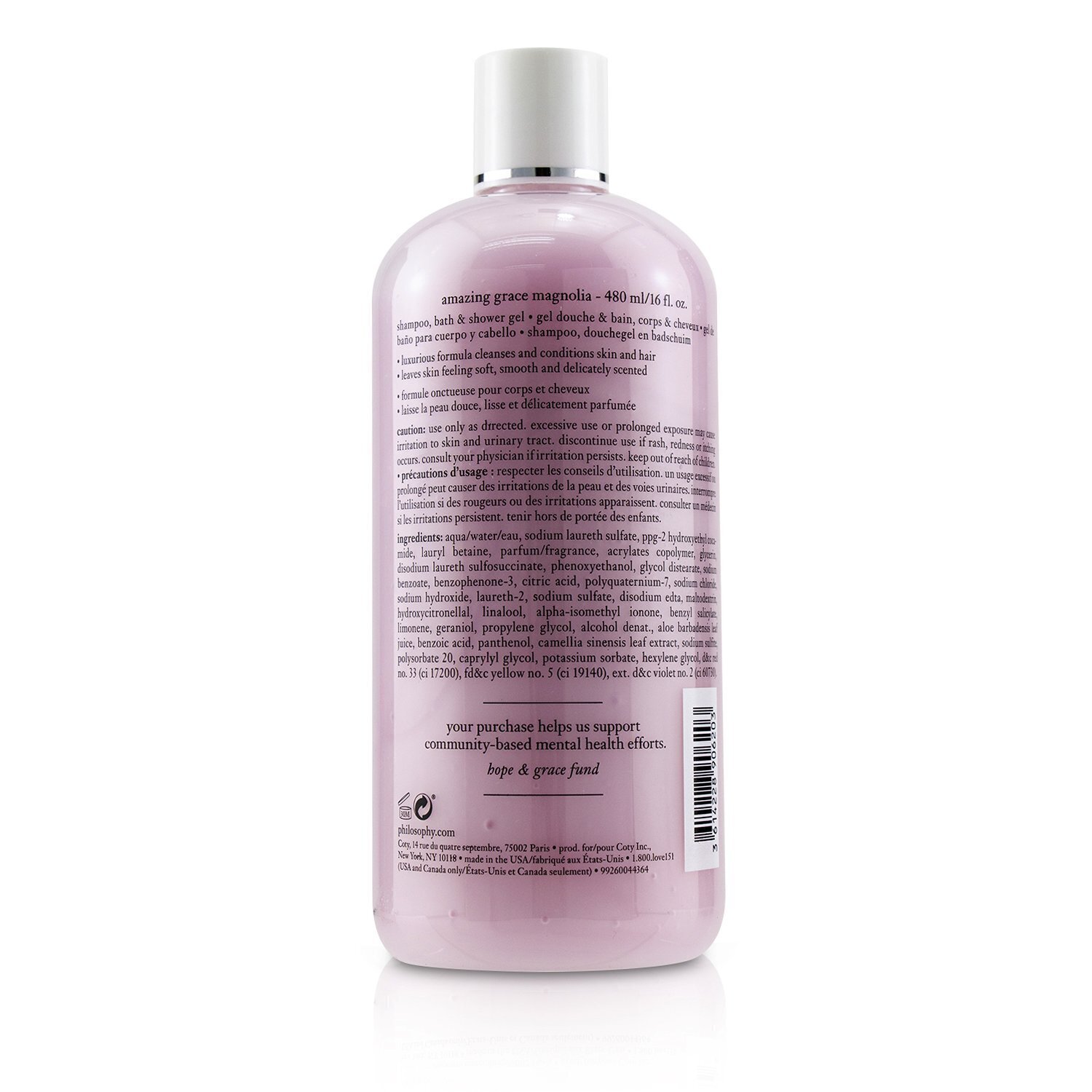 Factory amazing grace magnolia shampoo, bath & shower gel