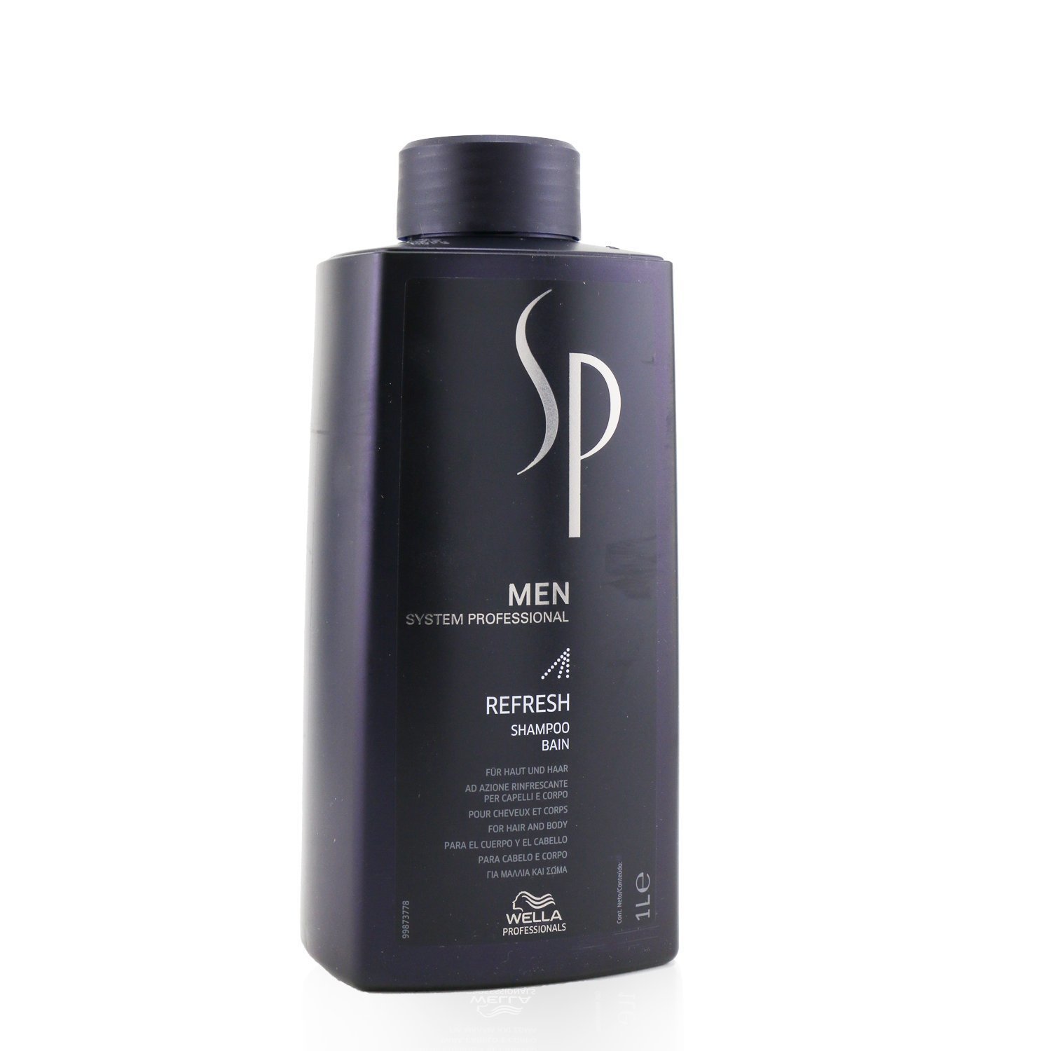 Wella SP Men Refresh Shampoo (For Hair and Body) 1000ml/33.8oz