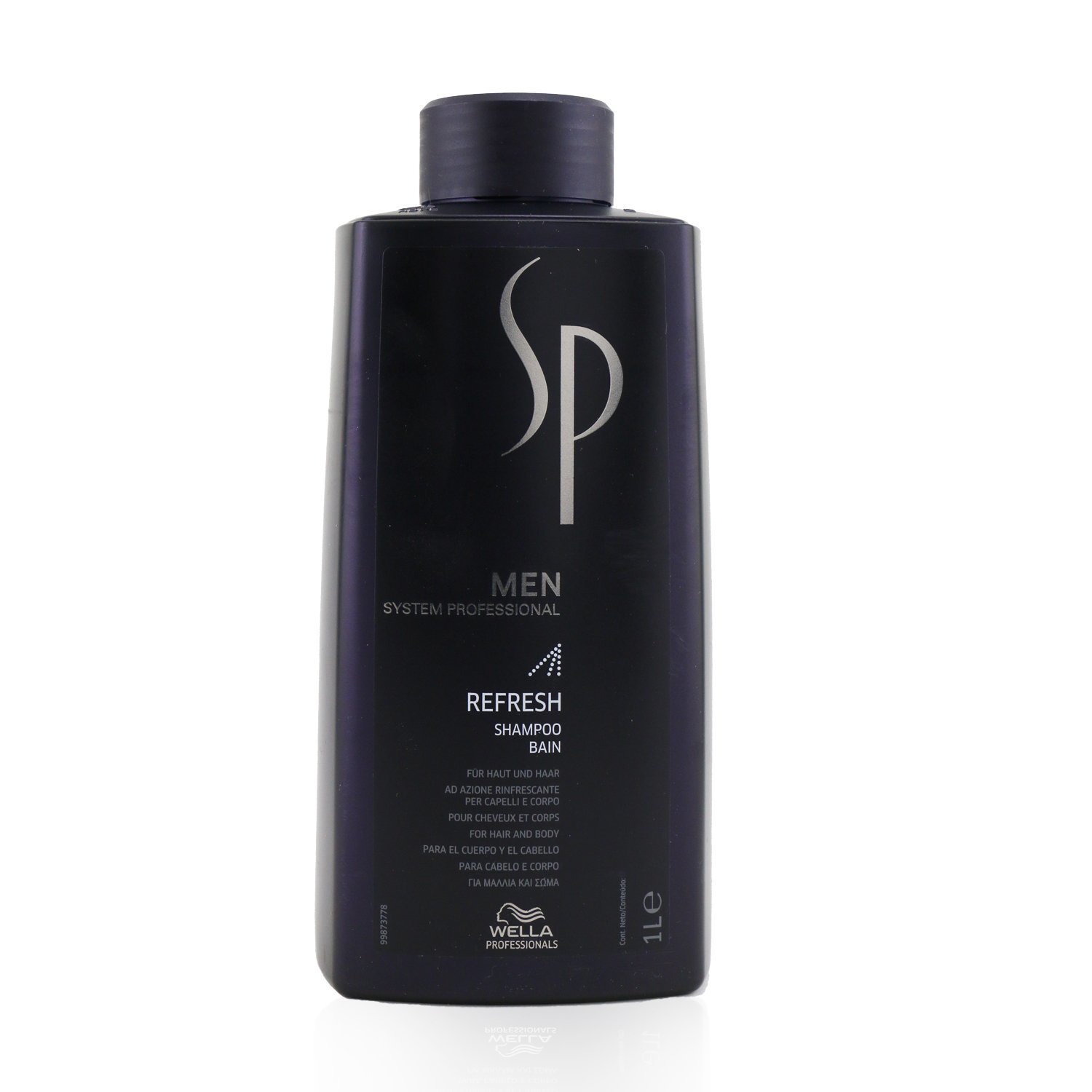 Wella SP Men Refresh Shampoo (For Hair and Body) 1000ml/33.8oz