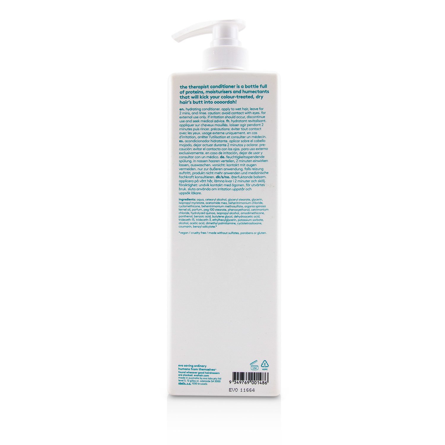 Evo The Therapist Hydrating Conditioner 1000ml/33.8oz