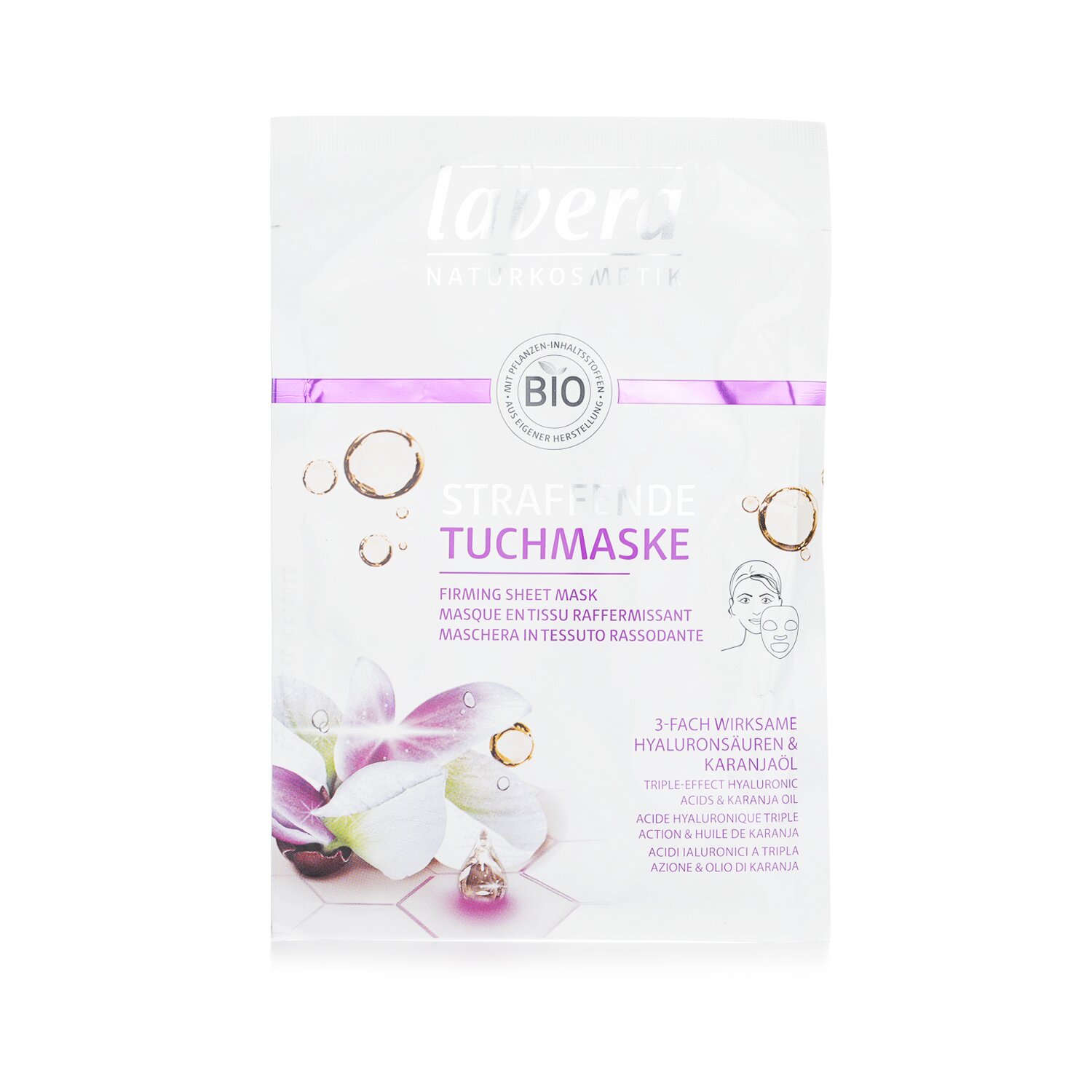 Lavera Triple-Effect Hyaluronic Acids Mascarilla en Hojas Reafirmante 1sheet