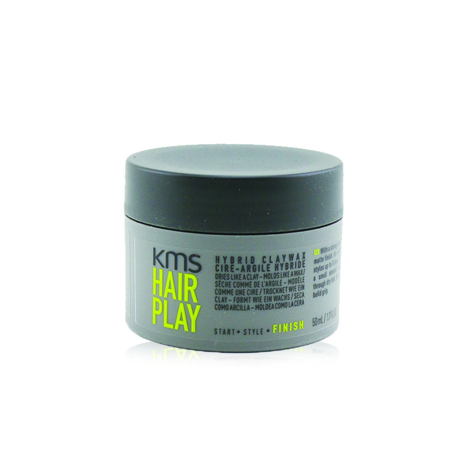 KMS California Hair Play Hybrid Claywax (Dries Like A Clay - Molds Like A Wax) 50ml/1.7oz