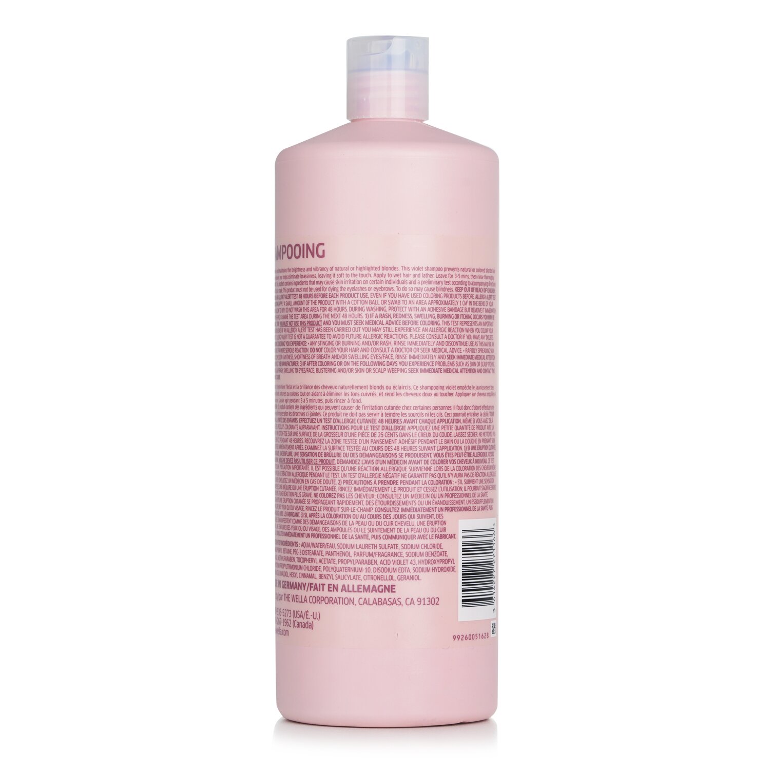 Wella Invigo Blonde Recharge Color Refreshing Shampoo 1000ml/33.8oz