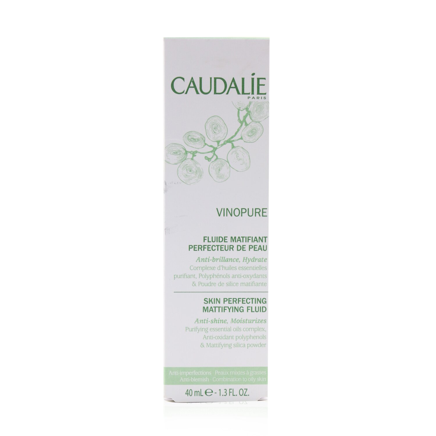 Caudalie Vinopure Skin Perfecting Mattifying Fluid - For Combination to Oily Skin 40ml/1.3oz