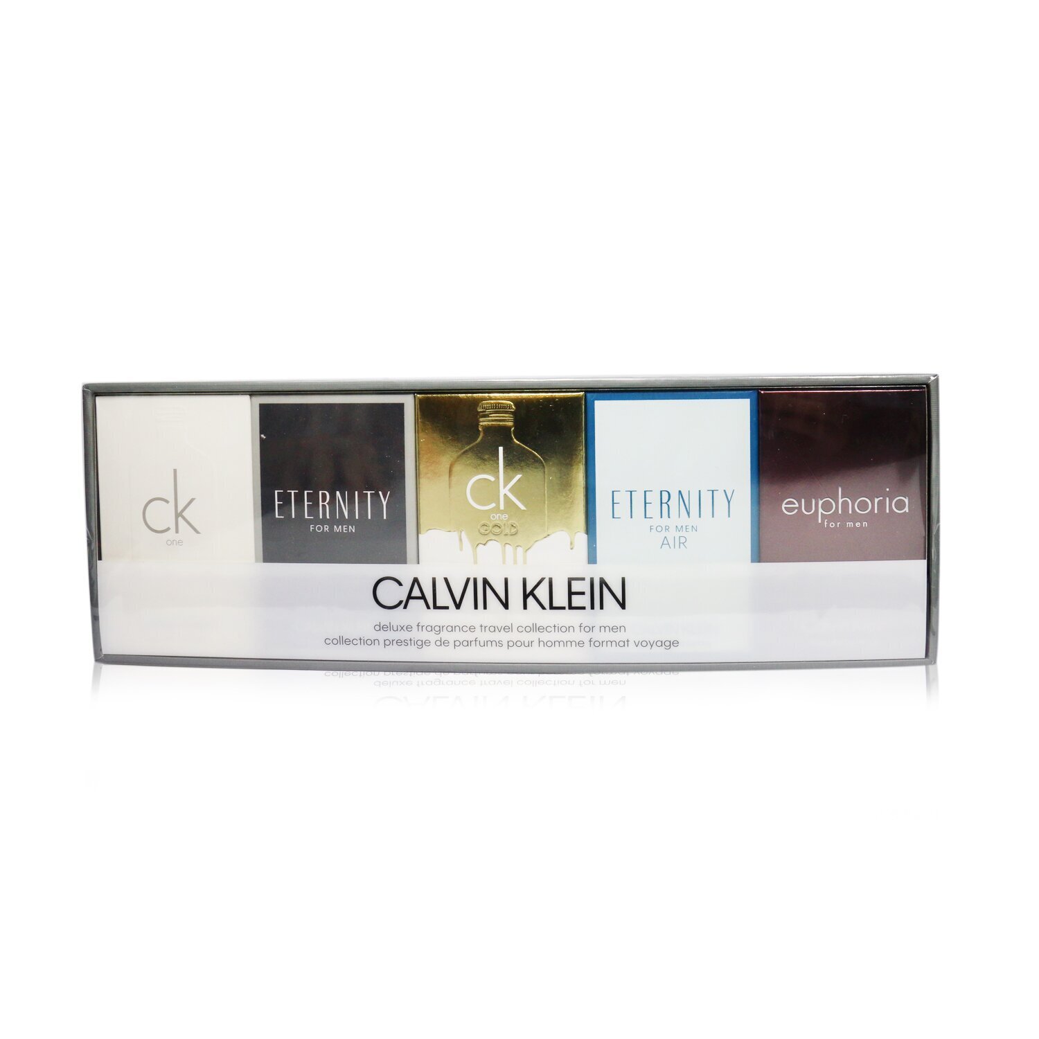 Calvin Klein Набор Миниатюр: CK One Edt 10mlмл + Eternity Edt 10мл + CK One Gold Edt 10мл +Eternity Air Edt 10мл + Euphoria Men EDT 10мл 5x10ml/0.33oz