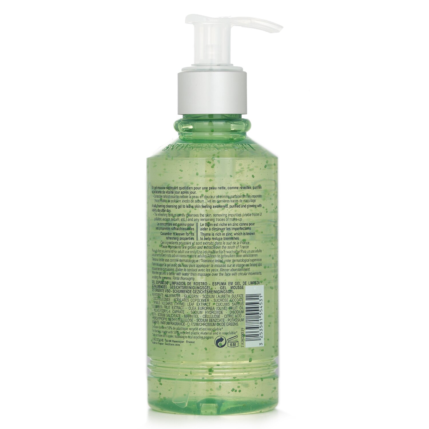 L'Occitane Facial Cleanser - Gel To-Foam (For All Skin Types, Even Sensitive) 200ml/6.7oz