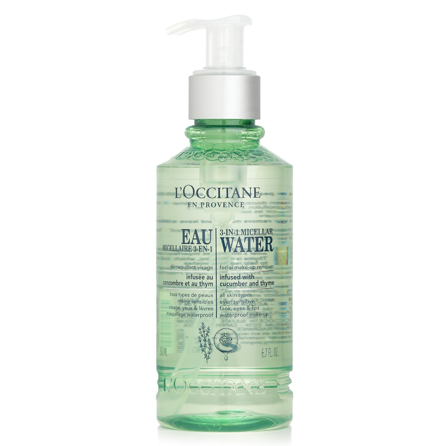 L'Occitane 歐舒丹 面部卸妝液 -三合一 Micellar Wayer（適用於所有皮膚類型） 200ml/6.7oz