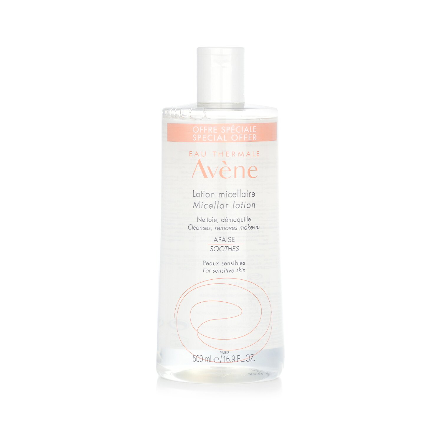 Avene Micellar Lotion - For Sensitive Skin (Limited Edition) 500ml/16.8oz