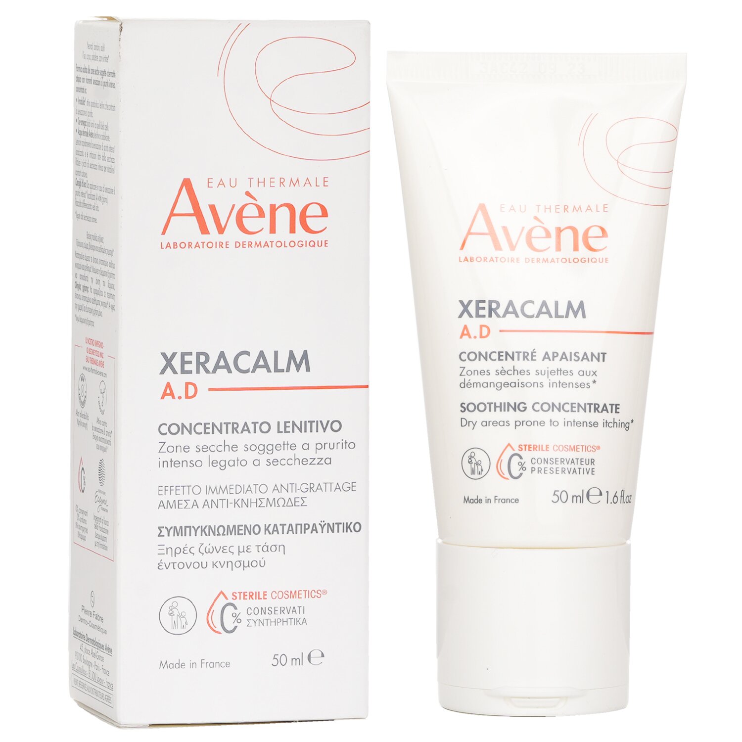 Avene XeraCalm A.D Soothing Concentrate - For Dry Areas Prone to Intense Itching & Atopic Eczema 50ml/1.6oz