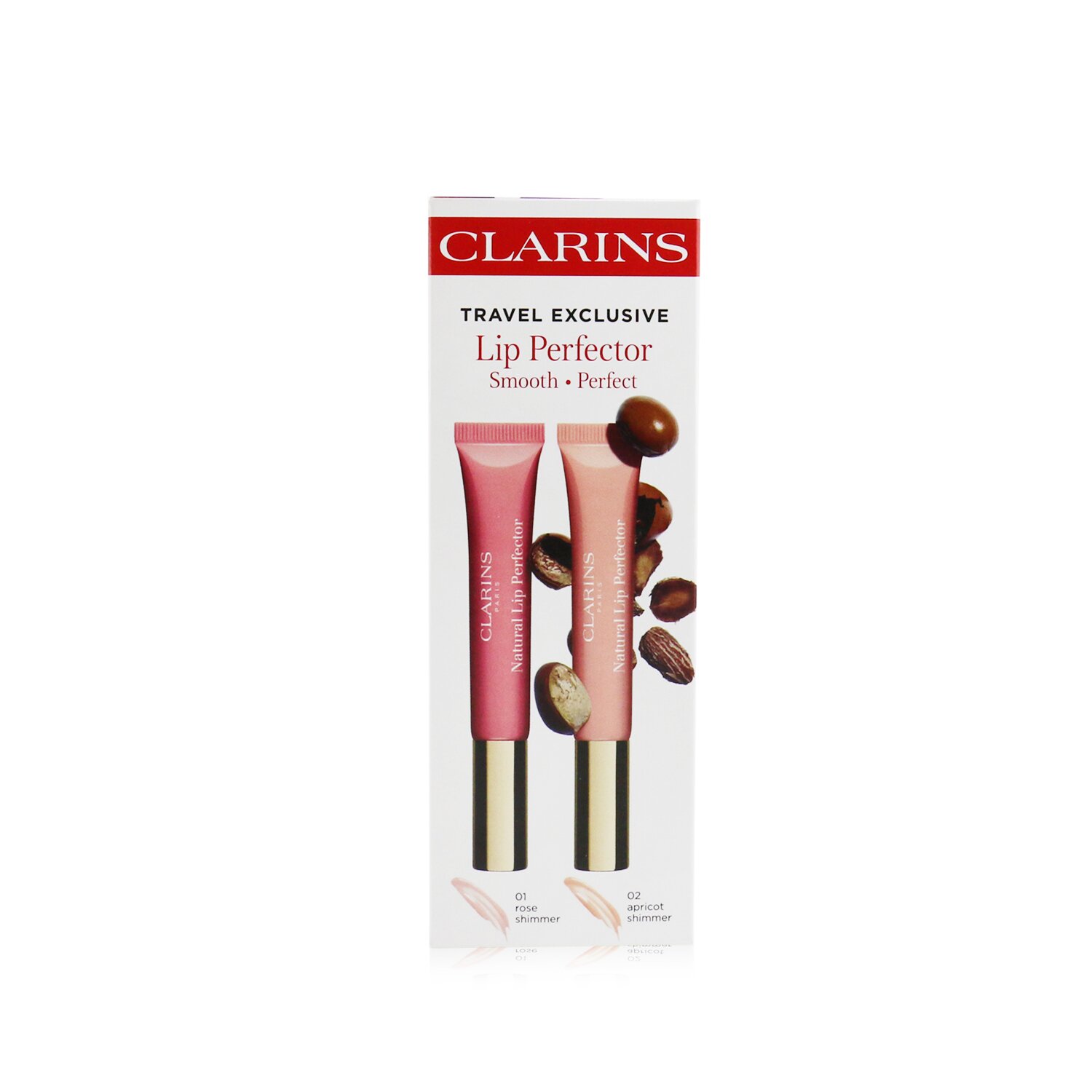 Clarins Natural Lip Perfector Duo (2x Lip Perfector) 2x12ml/0.35oz