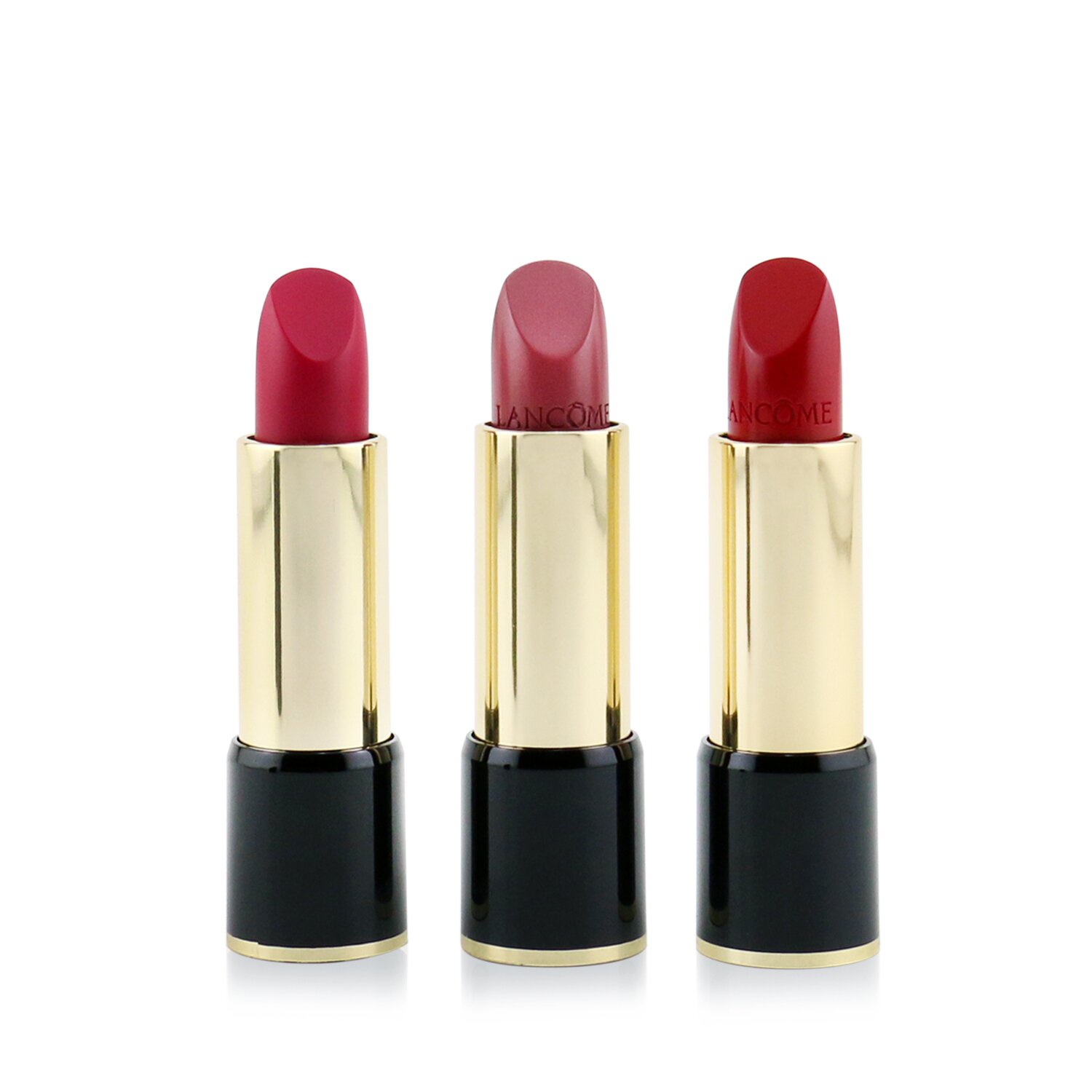 Lancome 3 L'Absolu Rouge Set Trío Moldeador de Color de Labios Hidratante (3x Colores de Labios + Bolsa) 3pcs+1Pouch