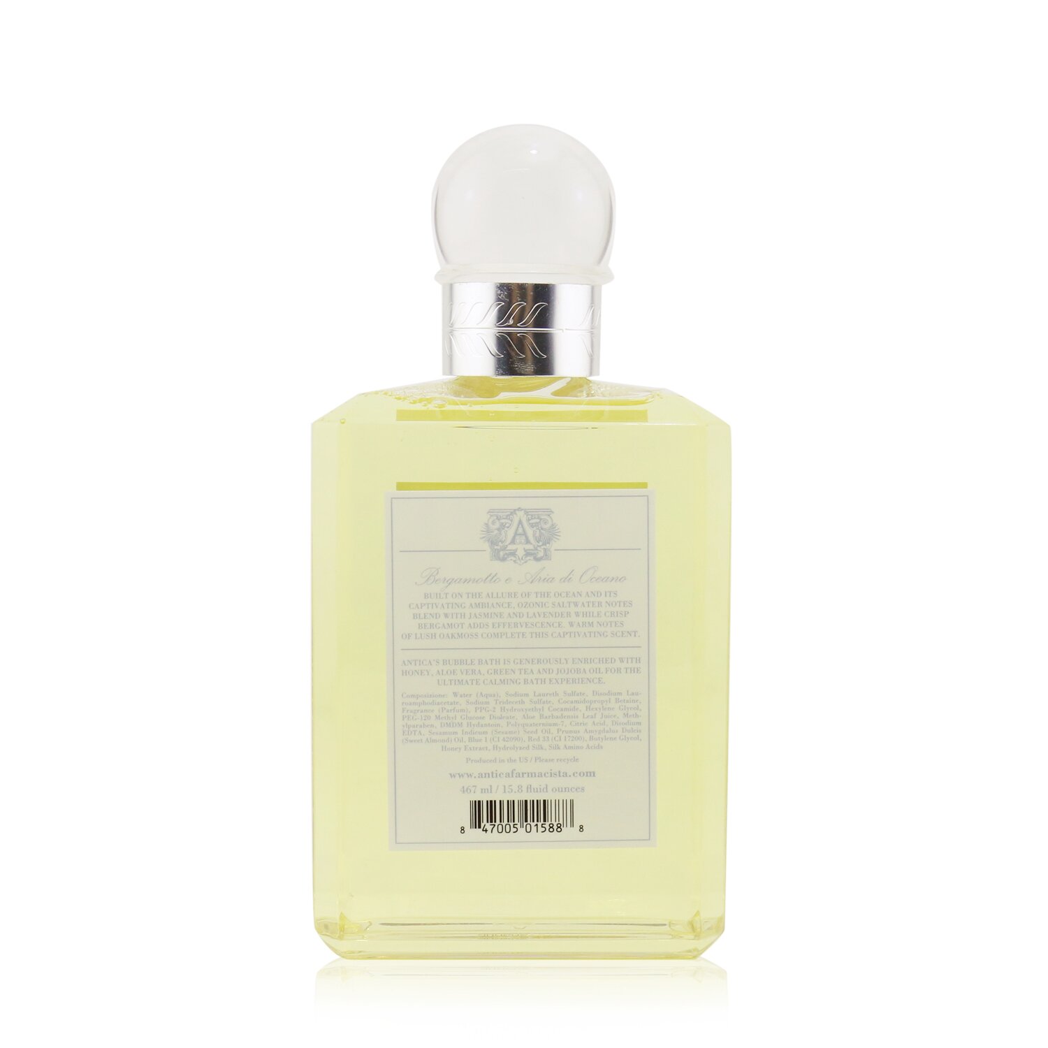 Antica Farmacista Tắm bong bóng - Bergamot & Ocean Aria 467ml/15.8oz