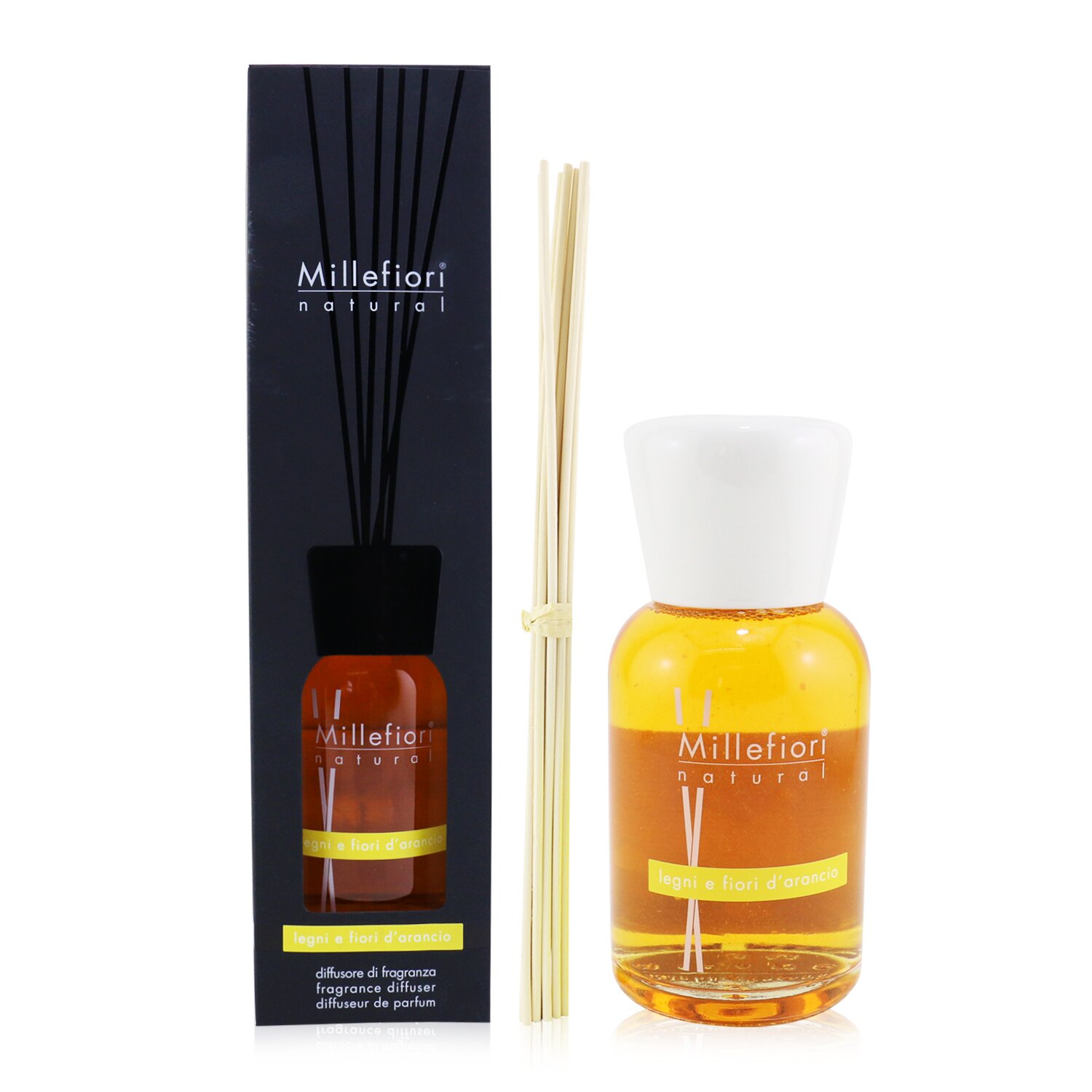 Millefiori Natural Fragrance Diffuser - Legni E Fiori D'Arancio 500ml/16.9oz