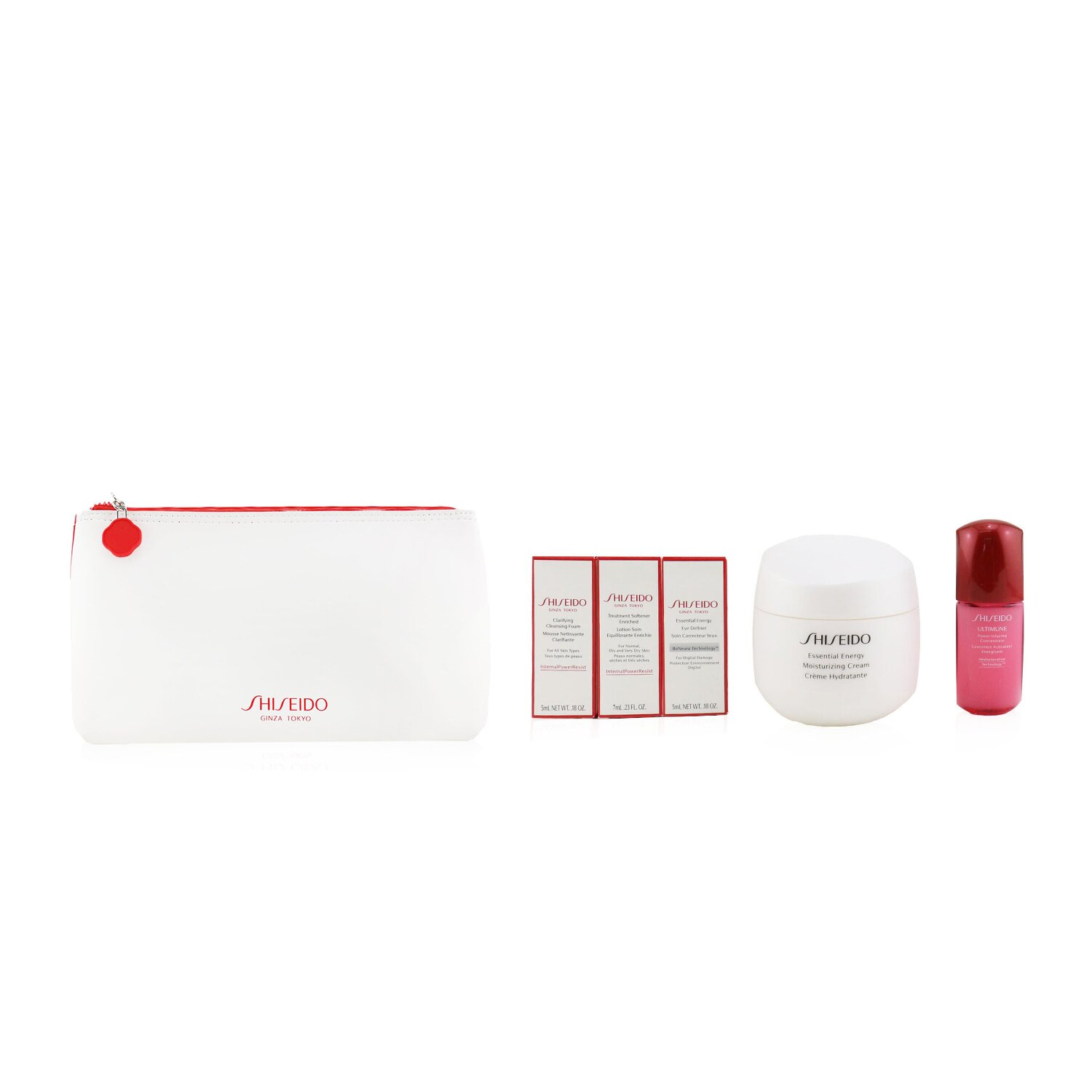 Shiseido Age Defense Ritual Essential Energy Set (For All Skin Types) 5pcs+1pouch