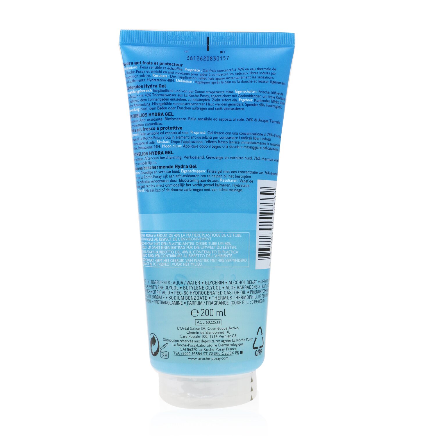 La Roche Posay Posthelios After-Sun Antioxidant Hydra Gel 200ml/6.76oz