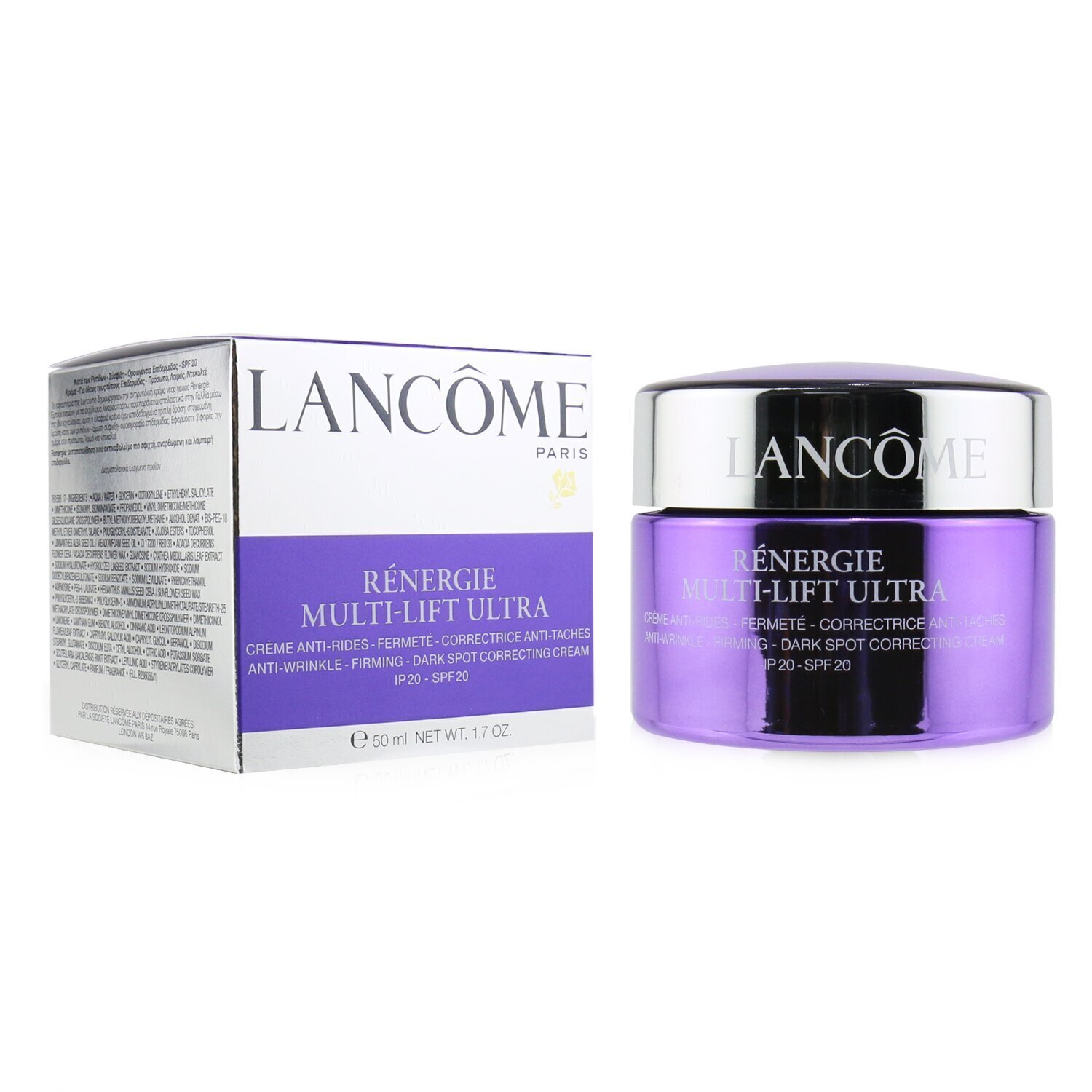 Lancome Renergie Multi-Lift Ultra Anti-Winkle, Firming, Dark Spot Correcting Cream SPF 20 50ml/1.7oz