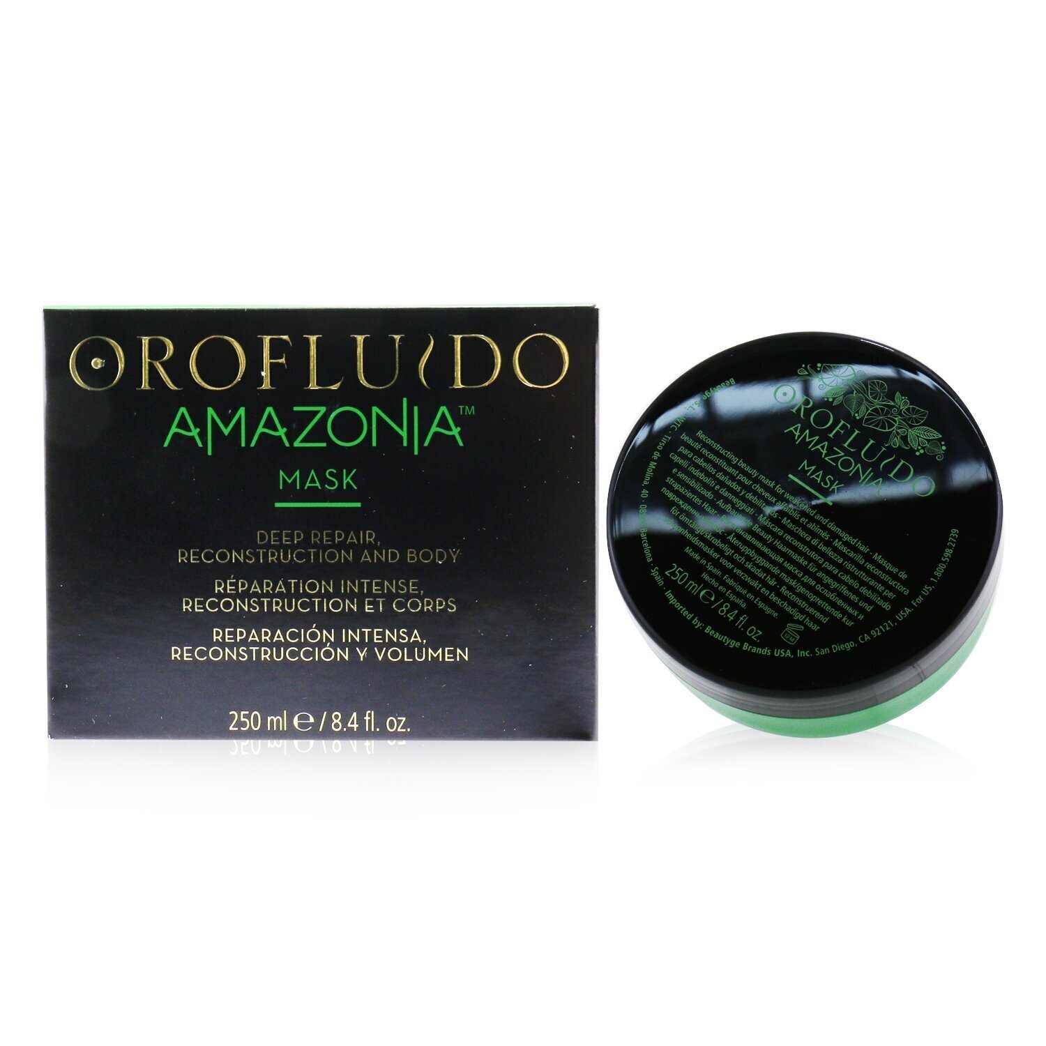 Orofluido Amazonia Reconstruction Beauty Mask (For Weakened and Damaged Hair) 250ml/8.4oz