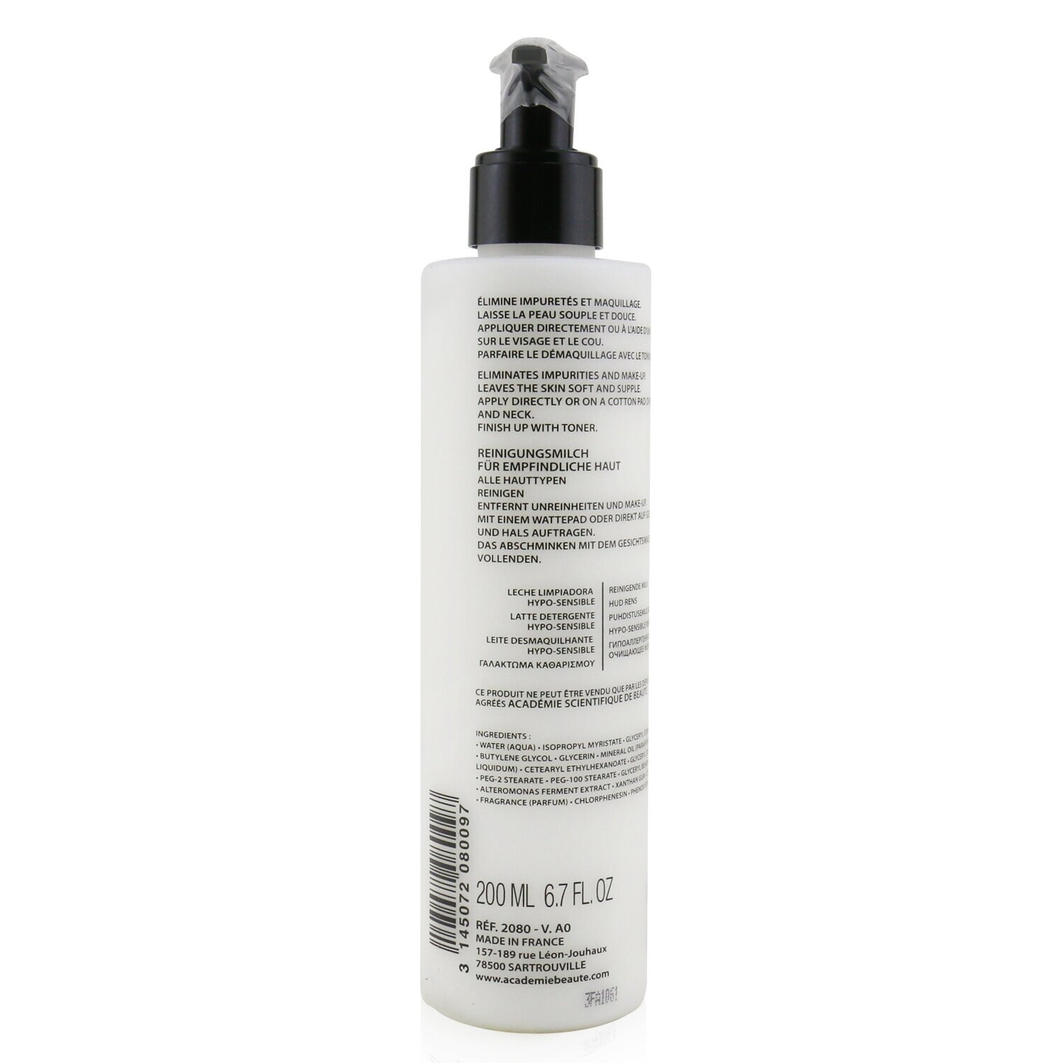 Academie Hypo-Sensible Skin Cleanser 200ml/6.7oz