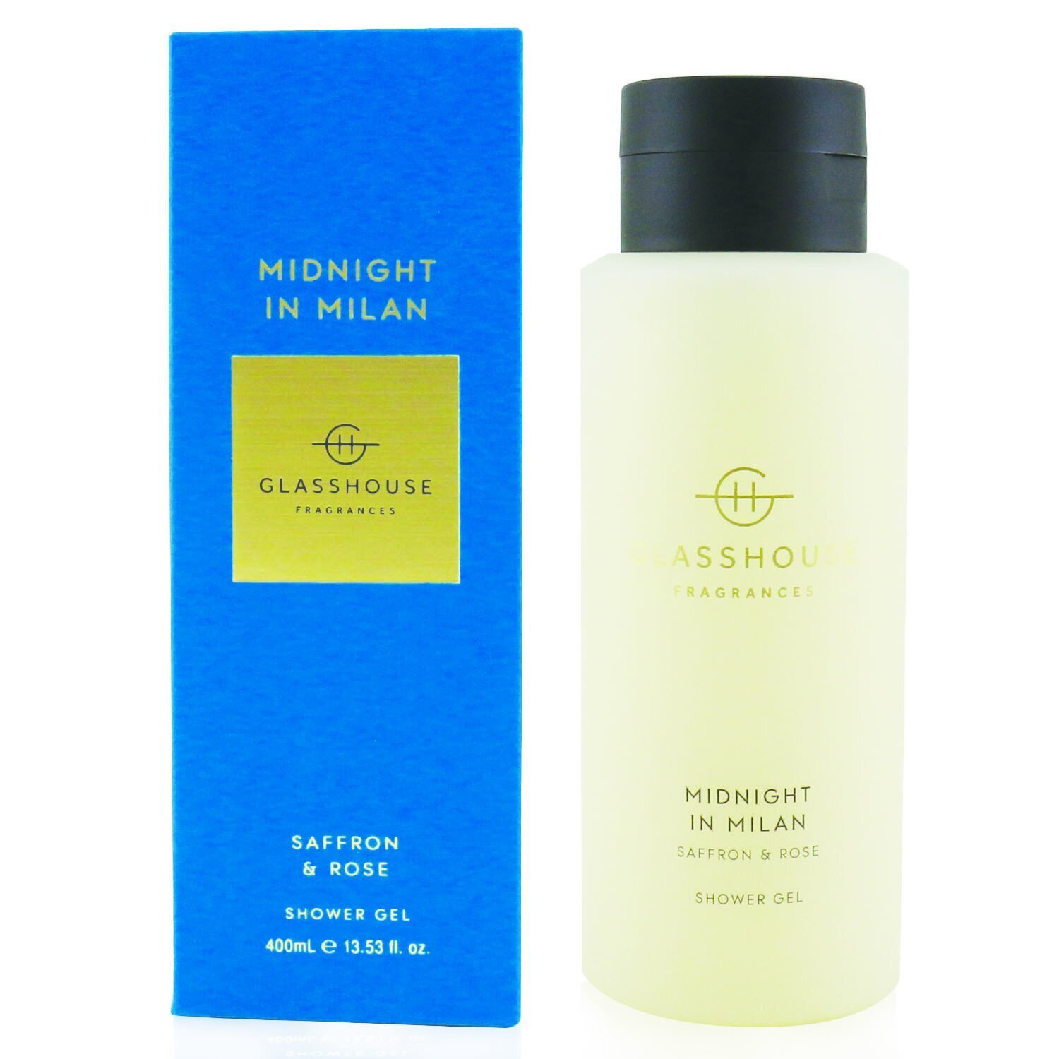 Glasshouse Гель для Душа - Midnight In Milan (Saffron & Rose) 400ml/13.53oz