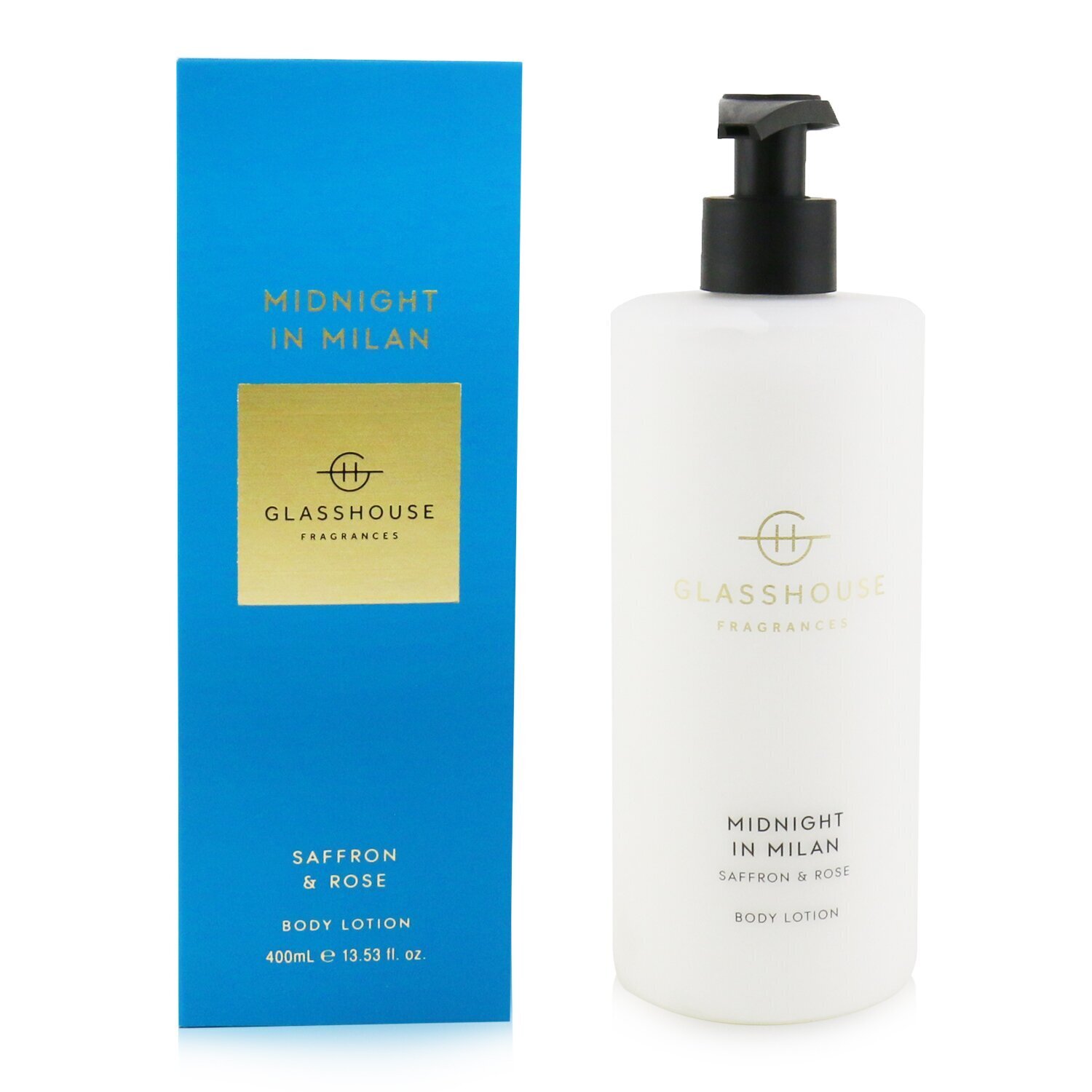 Glasshouse Body Lotion - Midnight In Milan (Saffron & Rose) 400ml/13.53oz