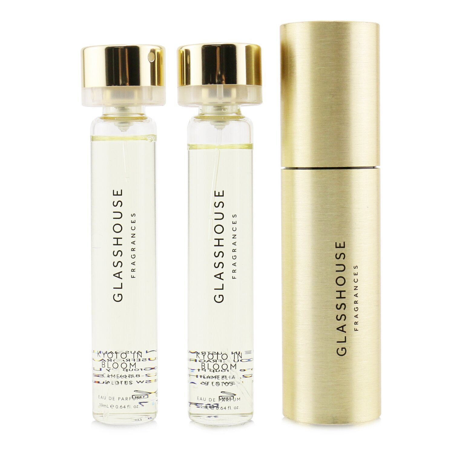 Glasshouse Kyoto In Bloom (Camellia & Lotus) Eau De Parfum Twist & Spray 3x19ml/0.64oz