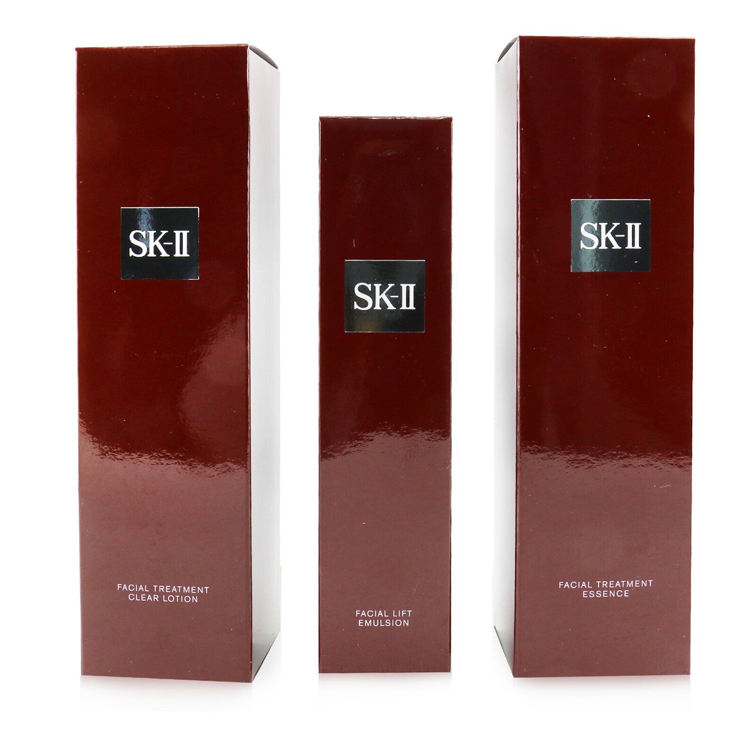 SK II  ชุด 3 ชิ้น Pitera Deluxe Hydrating: เอสเซนส์บำรุงผิวหน้า 230มล. + อิมัลชั่นยกกระชับผิวหน้า 100กรัม + โลชั่นบำรุงผิวหน้าเคลียร์ 230มล. 3pcs