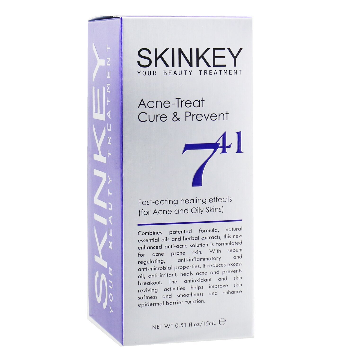 SKINKEY Acne Net Series Acne-Treat Cure & Prevent (For Acne & Oily Skins) - Fast-Acting Healing Effects 15ml/0.51oz