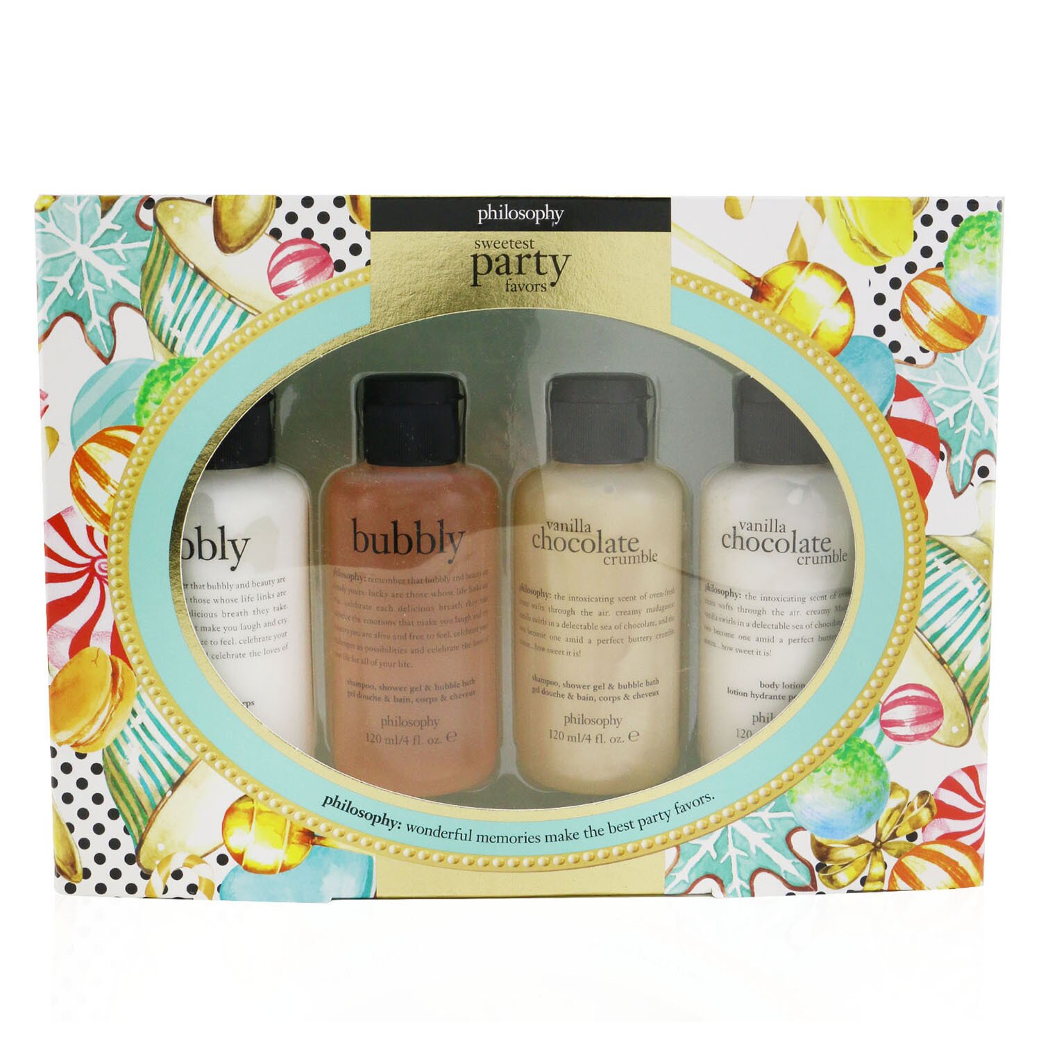 Philosophy Sweetest Party Favors 4-Pieces Git Set 4x120ml/4oz