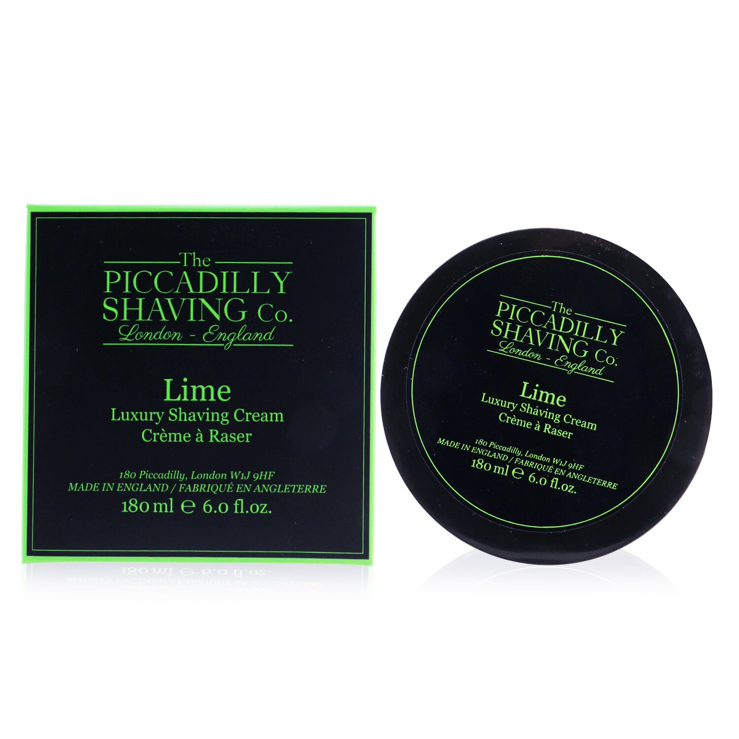 The Piccadilly Shaving Co. Lime Роскошный Крем для Бритья 180g/6oz