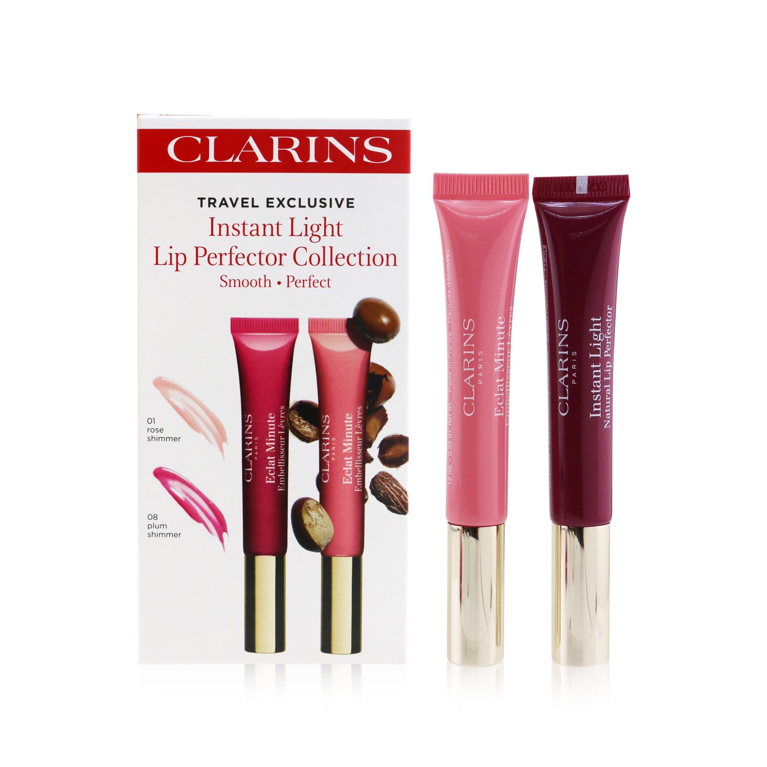 Clarins Instant Light Lip Perfector Collection 2x 12ml/0.35oz