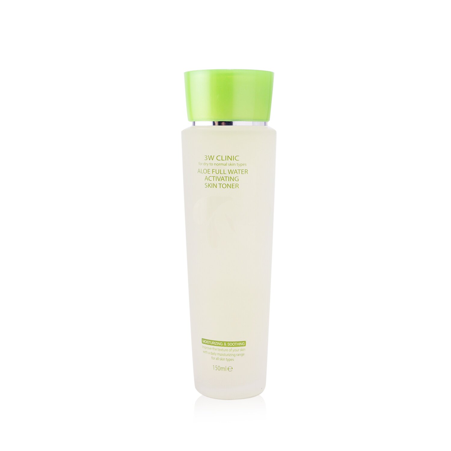 3W Clinic Aloe Full Water Activating Skin Toner - For Dry to Normal Skin Types (Exp. Date: 01/2021) 150ml/5oz