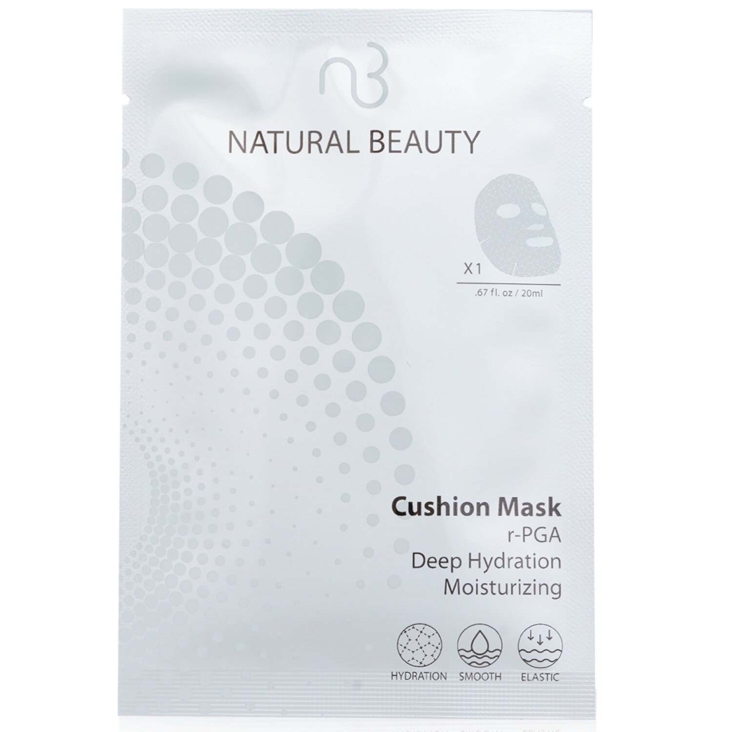 Natural Beauty r-PGA 딥 하이드레이션 모이스처라이징 쿠션 마스크 6x 20ml/0.67oz