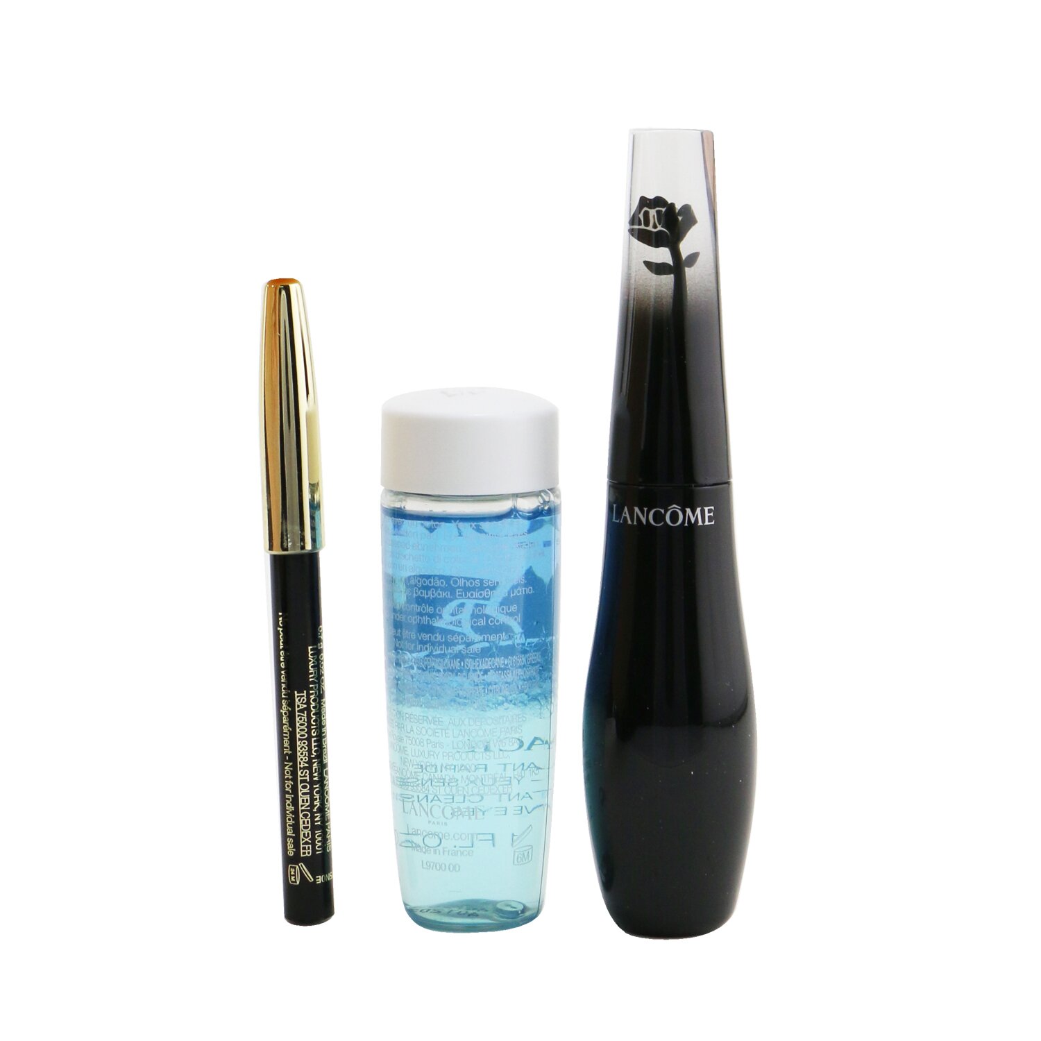 Lancome Set Grandiose Wide Angle Fan Effect Máscara (1x Mascara 10ml, 1x Mini Le Crayon Khol 0.7g, 1x Bi Facil 30ml) 3pcs