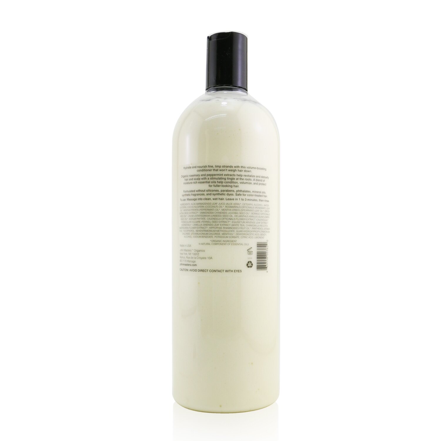 John Masters Organics Conditioner For Fine Hair with Rosemary & Peppermint 1000ml/33.8oz