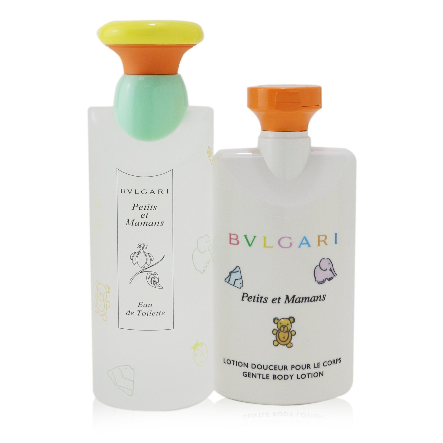 Bvlgari Petits Et Mamans Coffret: Eau De Toilette Spray 100ml/3.4oz + Gentle Body Lotion 75ml/2.5oz + Toiletry Pouch 2pcs+1Pouch