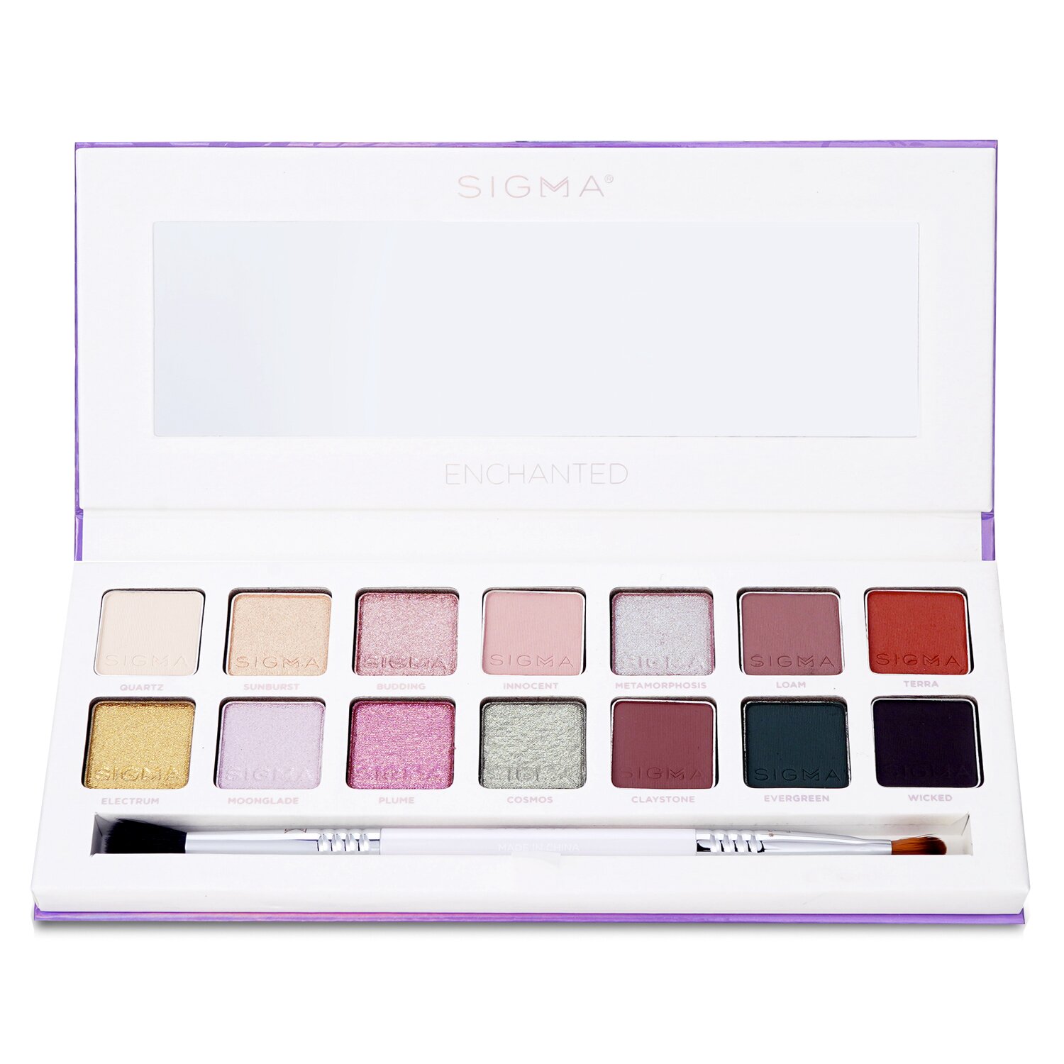 Sigma Beauty Enchanted Eyeshadow Palette (14x Eyeshadow + 1x Dual Ended Brush) 19.32g/0.68oz