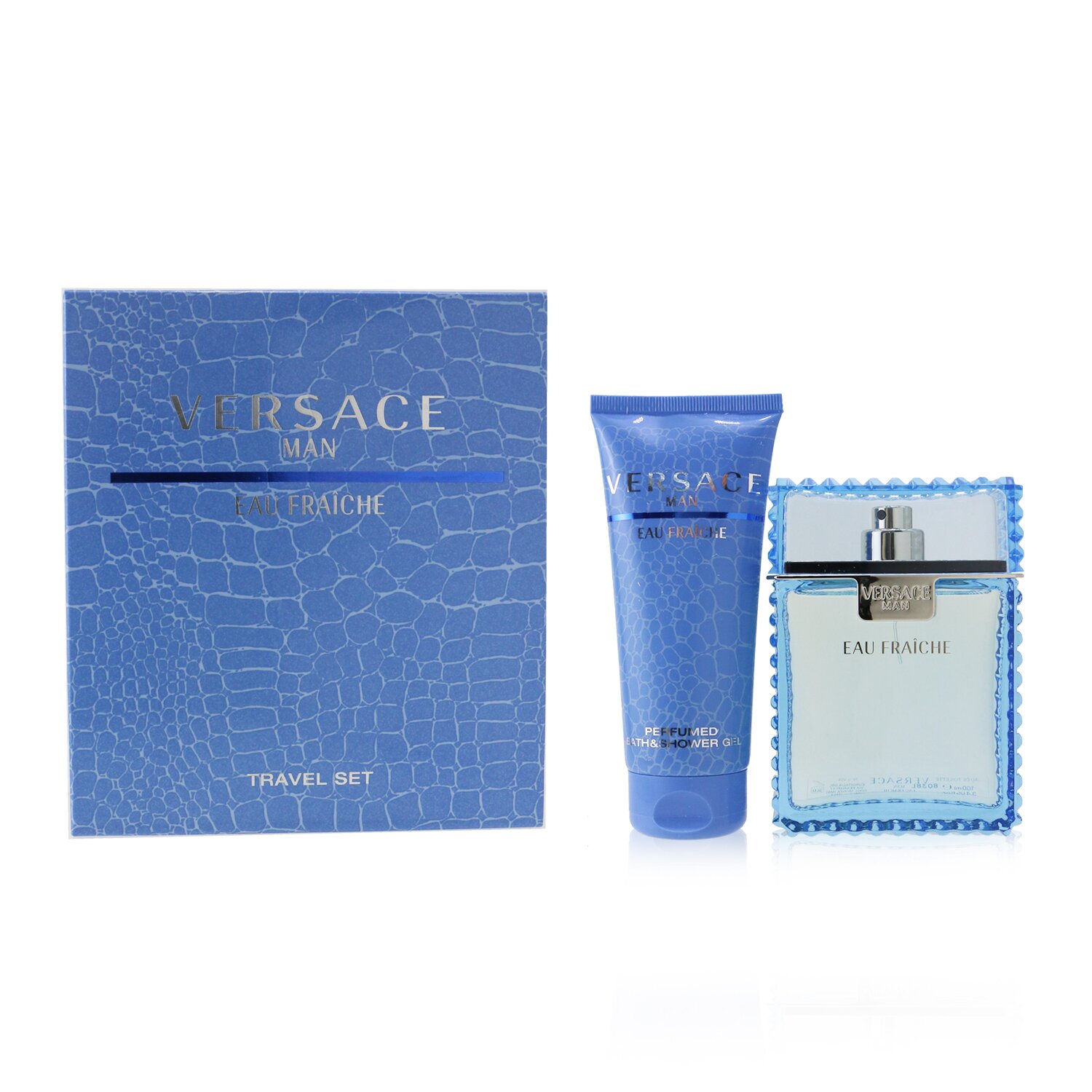 Versace Eau Fraiche Coffret: Eau De Toilette Spray 100ml/3.4oz + Perfumed Bath & Shower Gel 100ml/3.4oz 2pcs