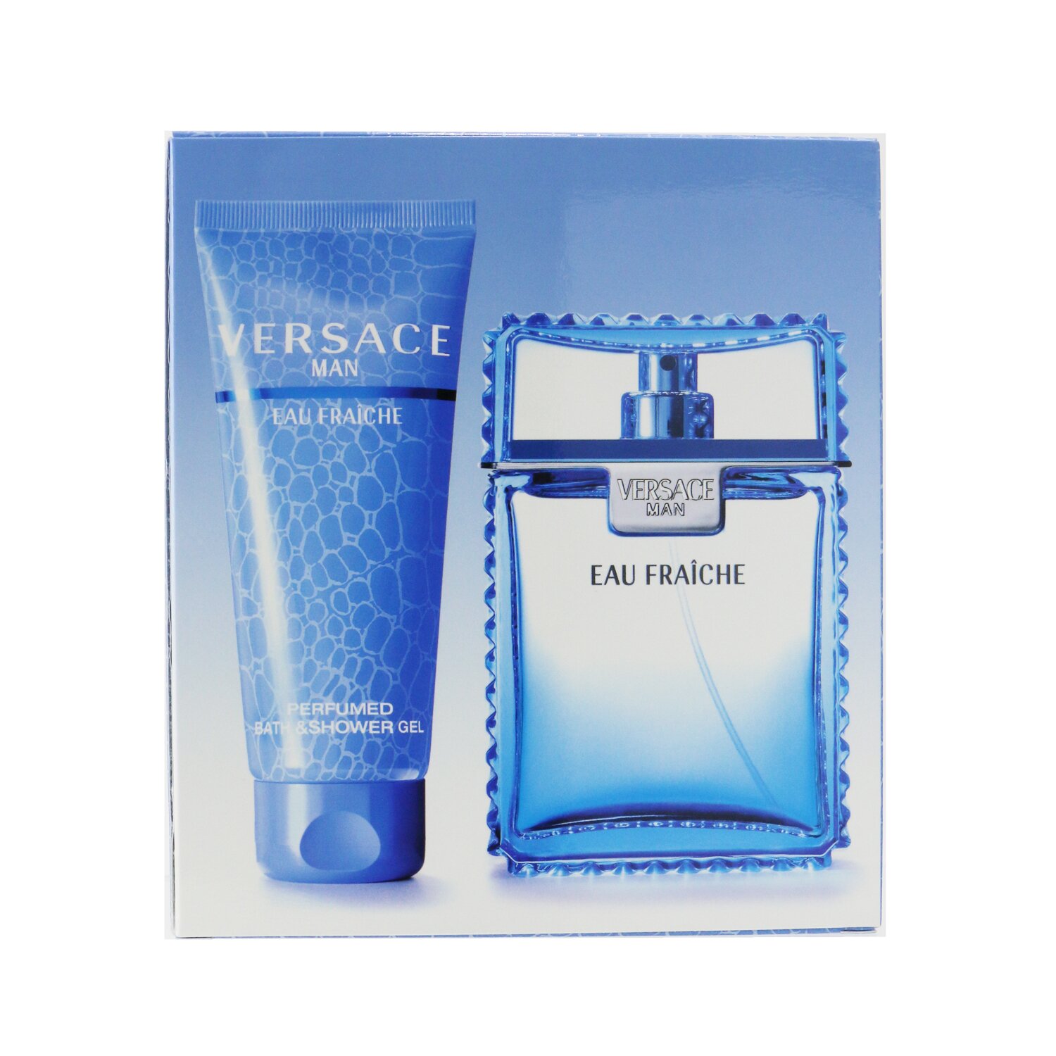 Versace Eau Fraiche Coffret: Eau De Toilette Spray 100ml/3.4oz + Perfumed Bath & Shower Gel 100ml/3.4oz 2pcs