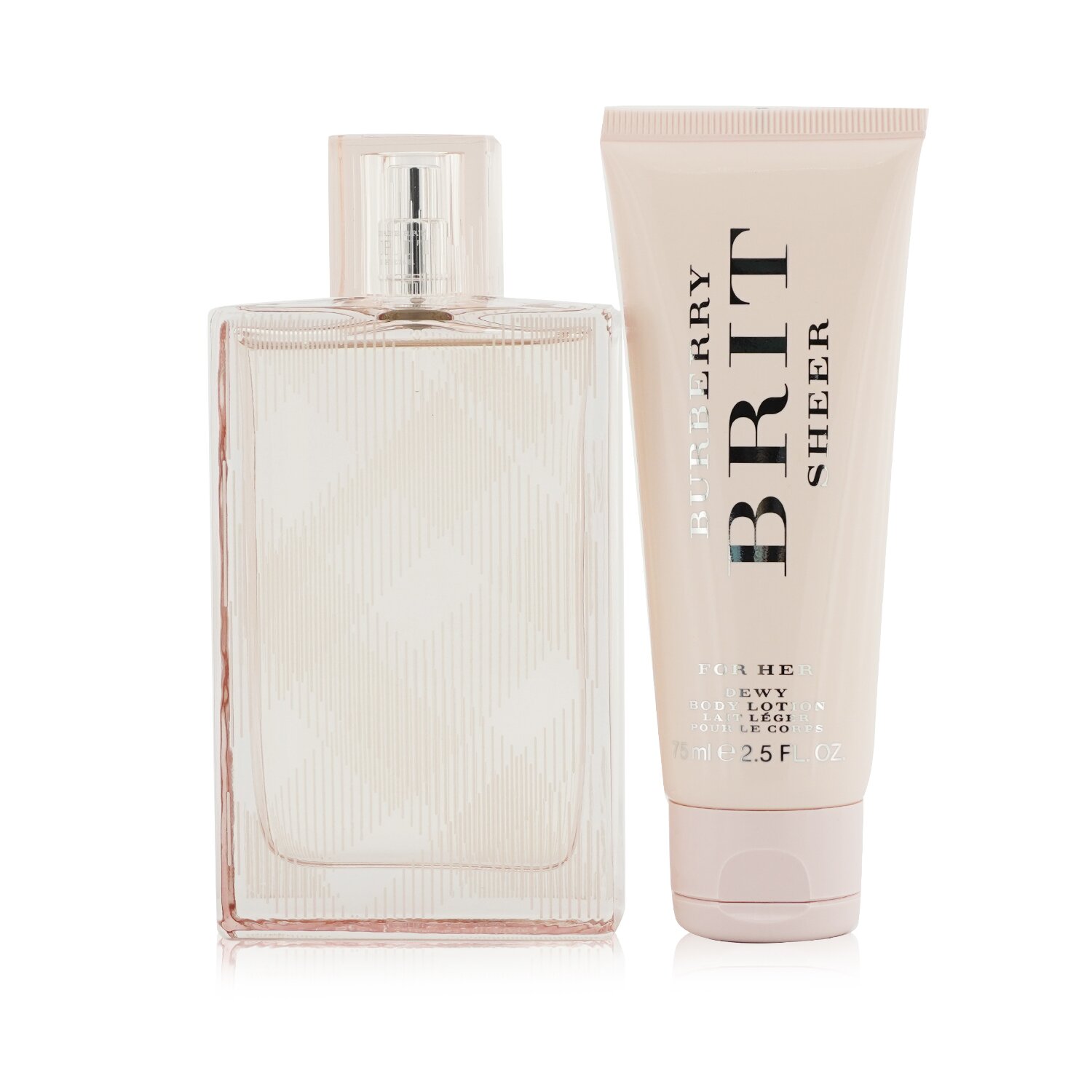 Burberry Brit Sheer Coffret Eau De Toilette Spray 100ml 3.3oz Body Lotion 75ml 2.5oz 2pcs Strawberrynet AREN