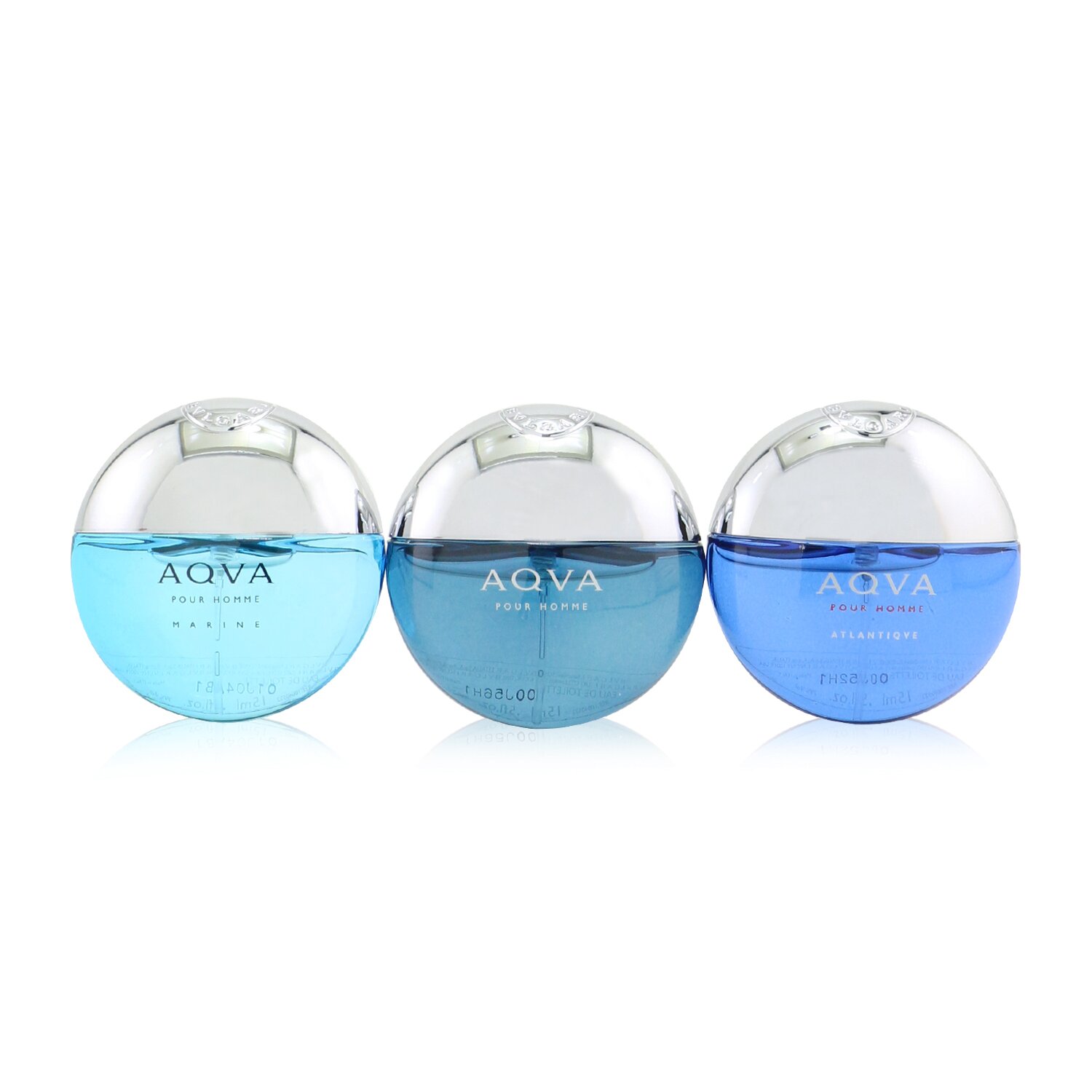 Bvlgari Aqva Pour Homme Coffret: Aqva Eau De Toilette + Aqva Marine Eau De Toilette + Aqva Atlantiqve Eau De Toilette 3x15ml/0.5oz