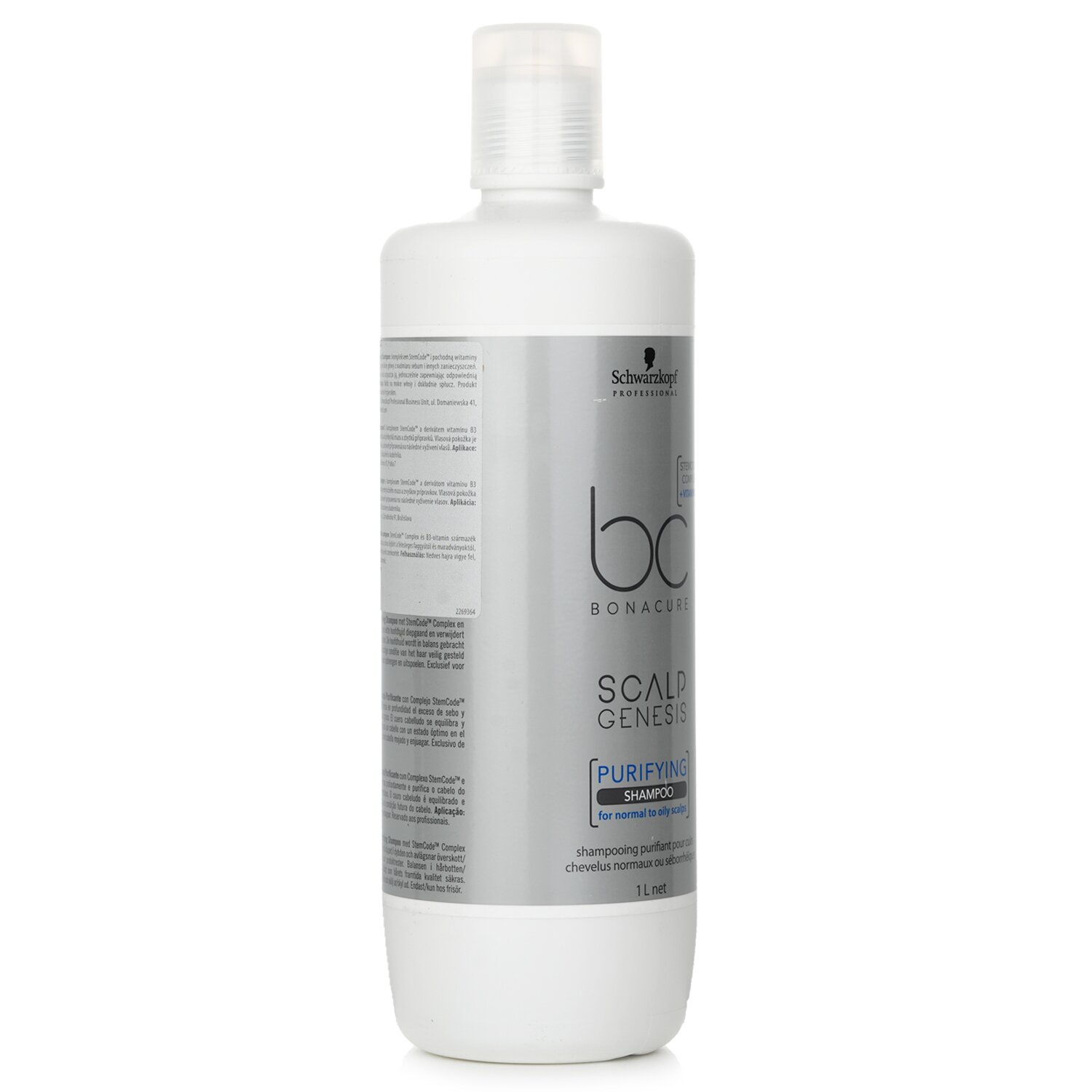 Schwarzkopf BC Bonacure Scalp Genesis Champú Purificante (Para Cuero Cabelludo Normal a Graso) 1000ml/33.8oz