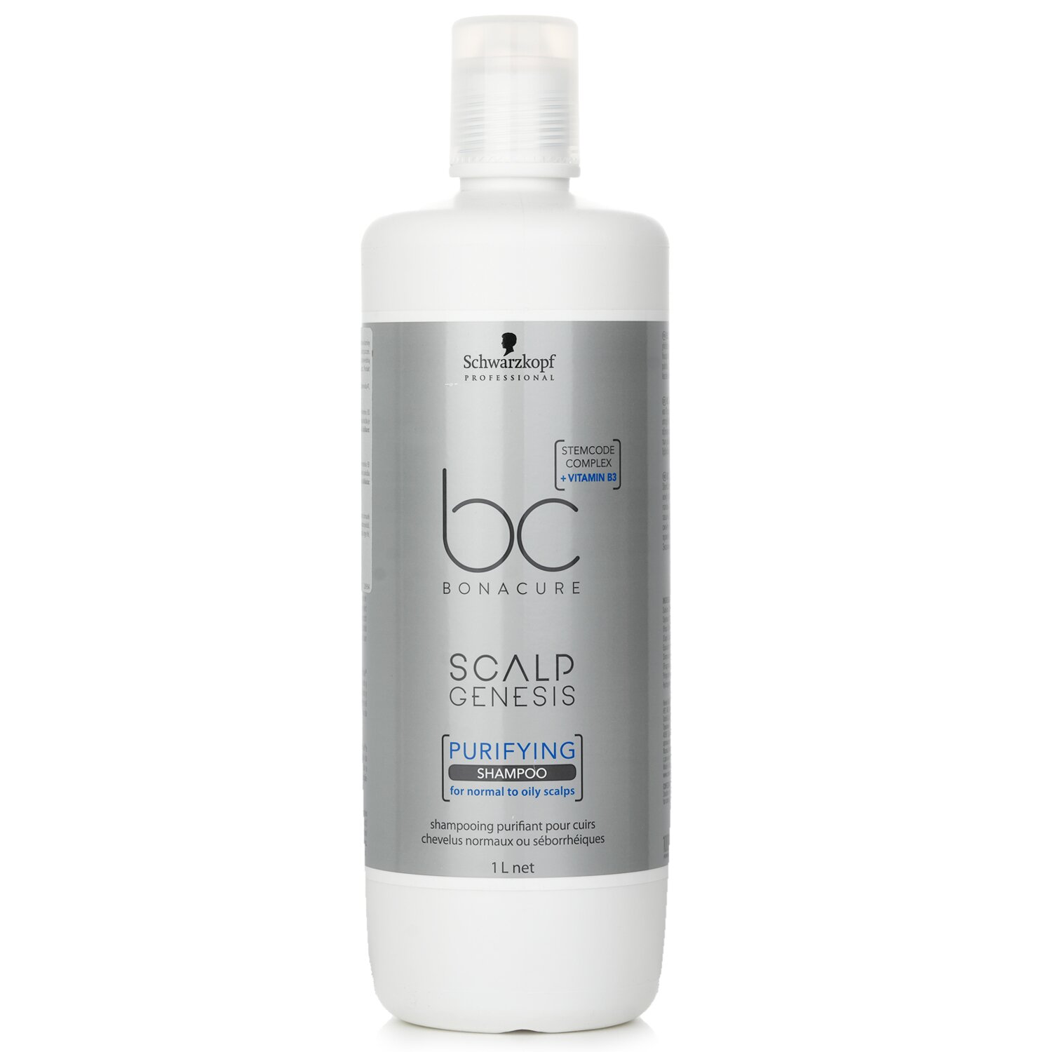 Schwarzkopf BC Bonacure Scalp Genesis Champú Purificante (Para Cuero Cabelludo Normal a Graso) 1000ml/33.8oz