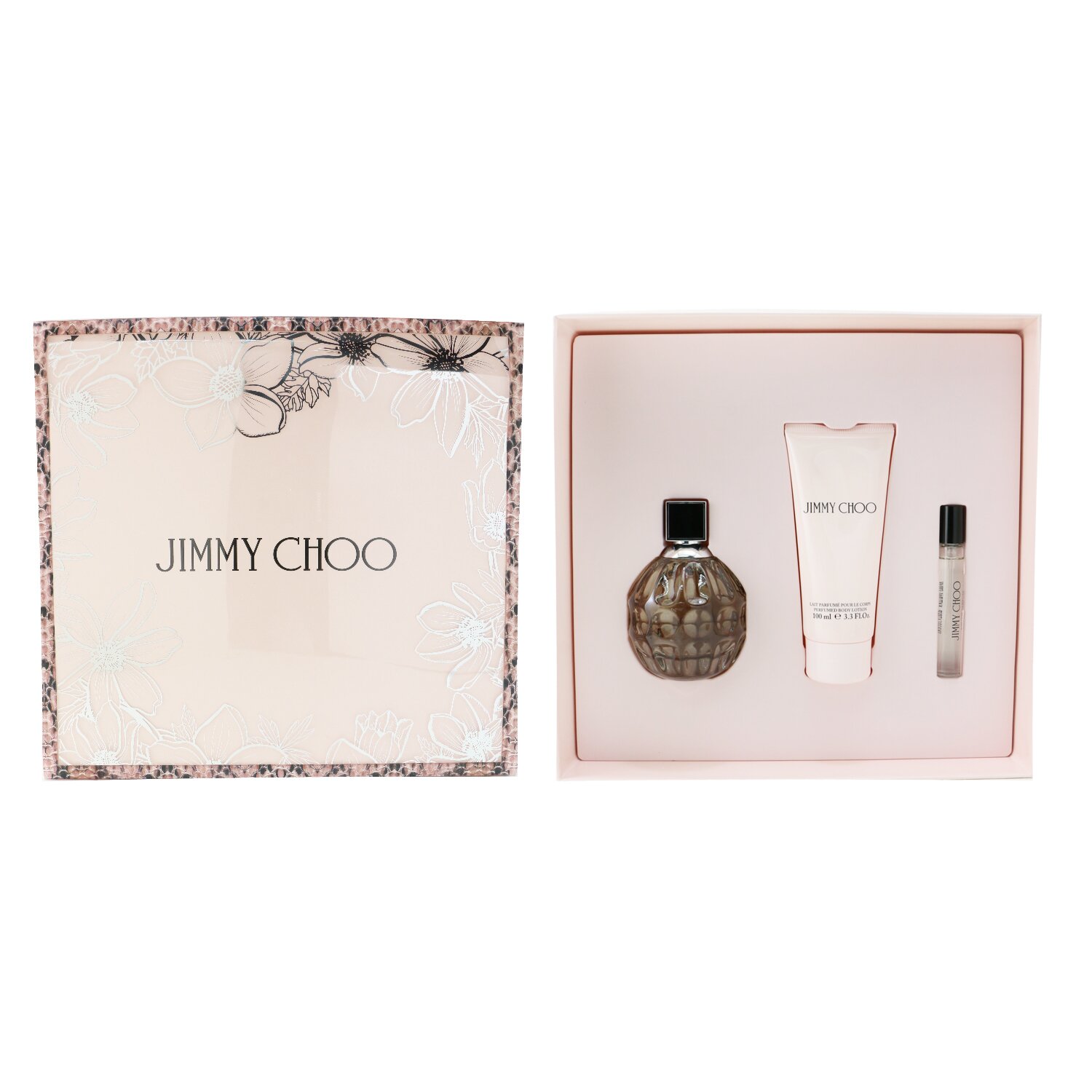 Jimmy Choo Jimmy Choo Coffret: Eau De Parfum Spray 100ml/3.4oz + Eau De Parfum Spray 7.5ml/0.25oz + Body Lotion 100ml/3.3oz 3pcs