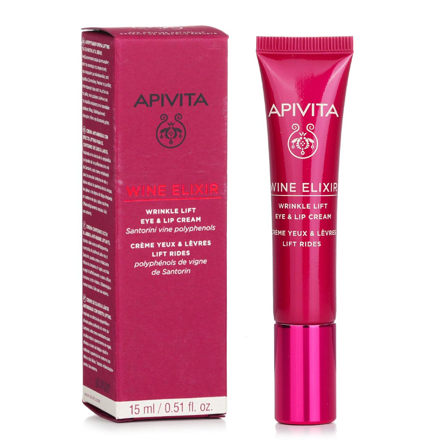 Apivita Wine Elixir Wrinkle Lift Eye & Lip Cream 15ml/0.51oz