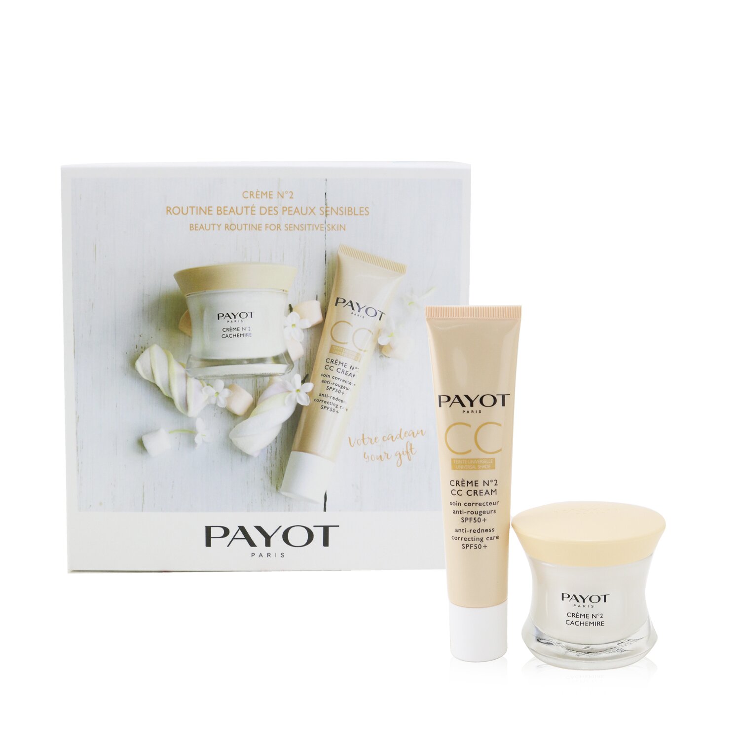 Payot Creme N°2 2-Pieces Set: Moisturizer 50ml + CC Cream SPF 50+ 40ml 2pcs