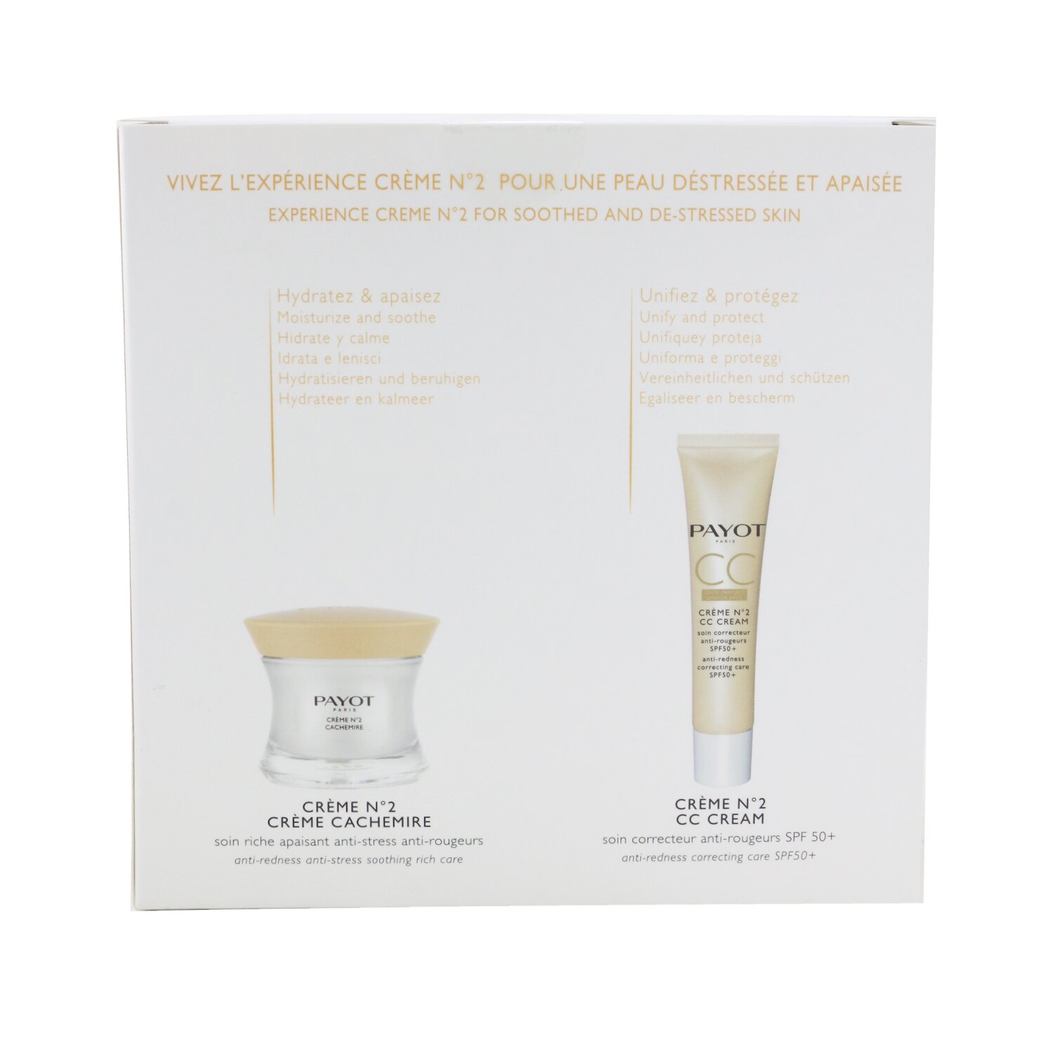 Payot Creme N°2 2-Pieces Set: Moisturizer 50ml + CC Cream SPF 50+ 40ml 2pcs